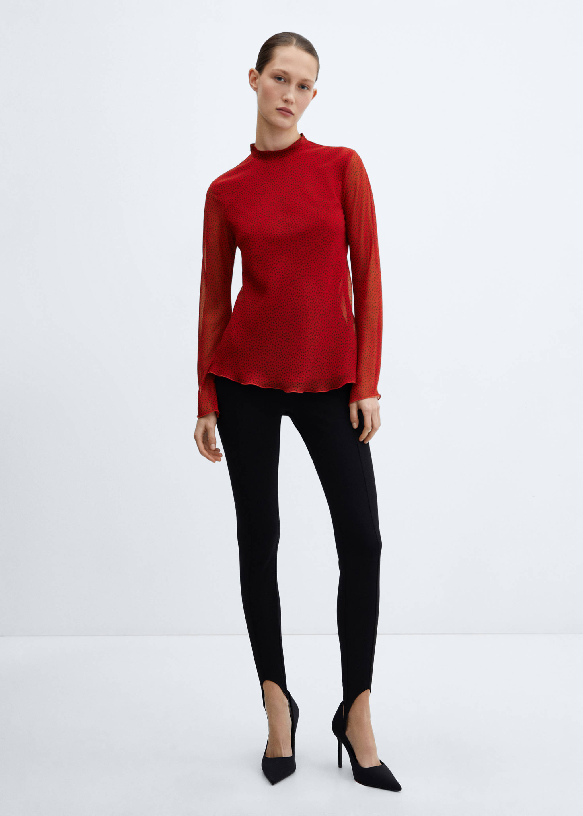 Back bow blouse - General plane