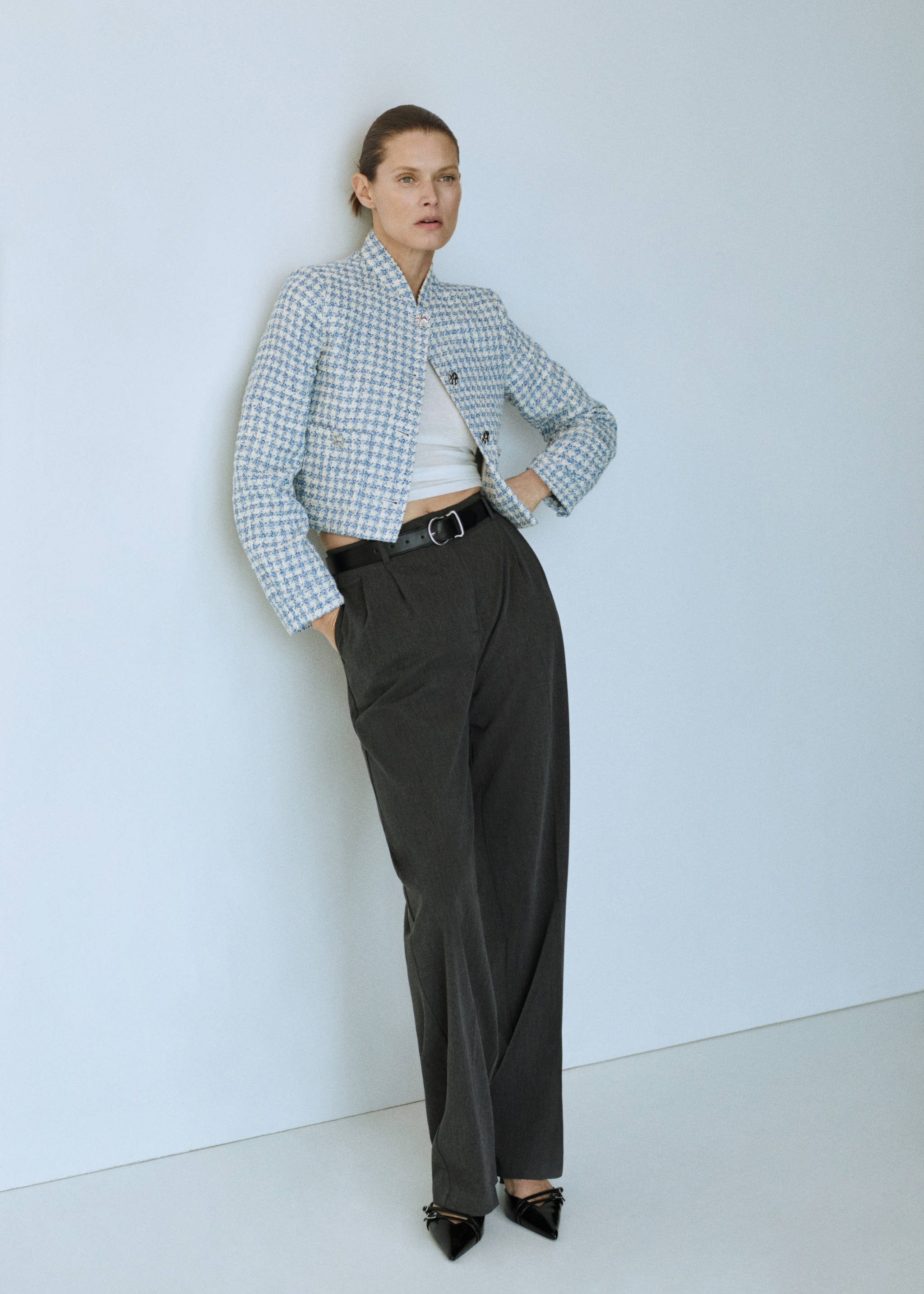 Chaqueta tweed botones metálicos - Detalle del artículo 7