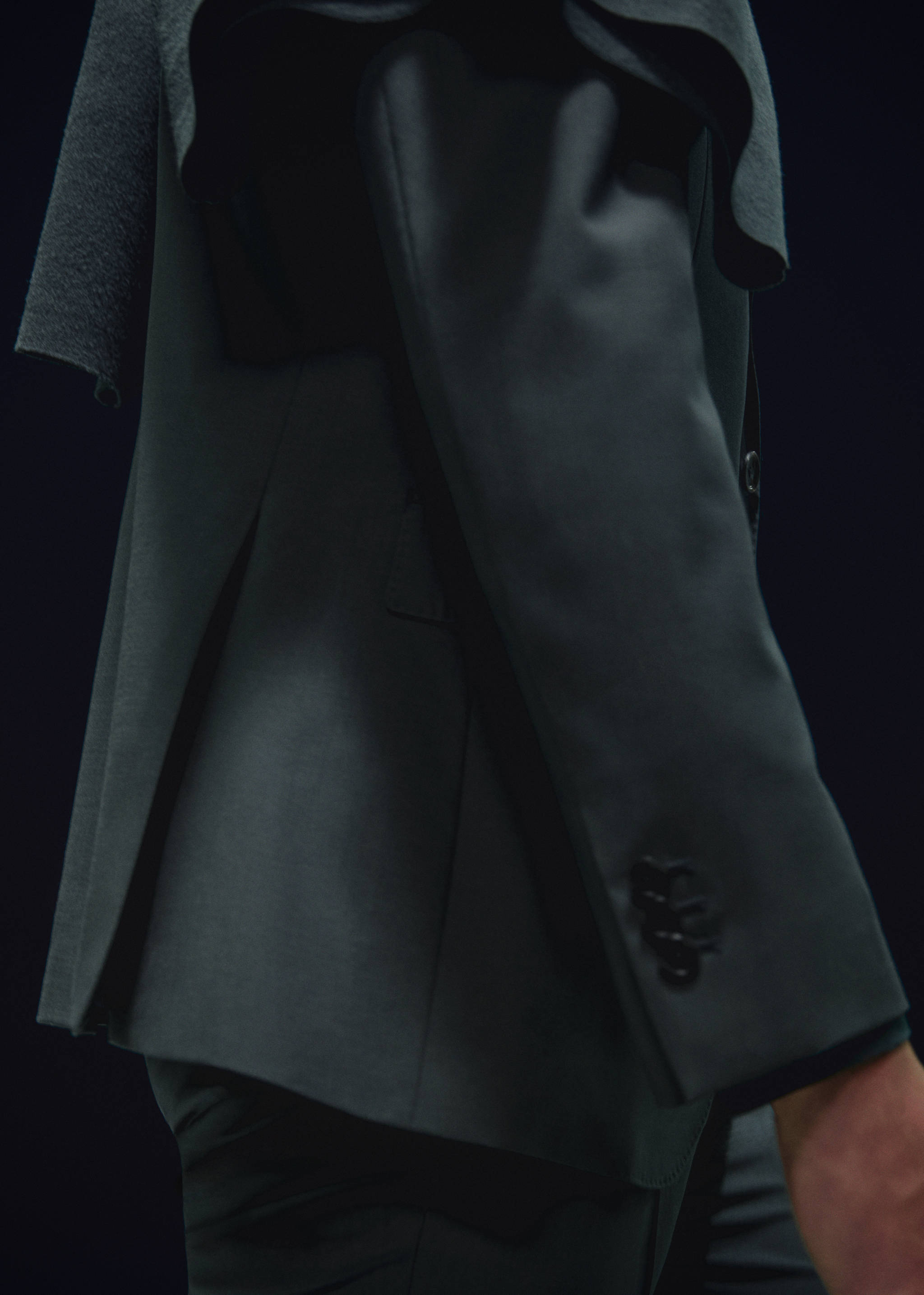 Veste costume laine slim-fit - Détail de l'article 3, Vert. Ref: 67094441-00.