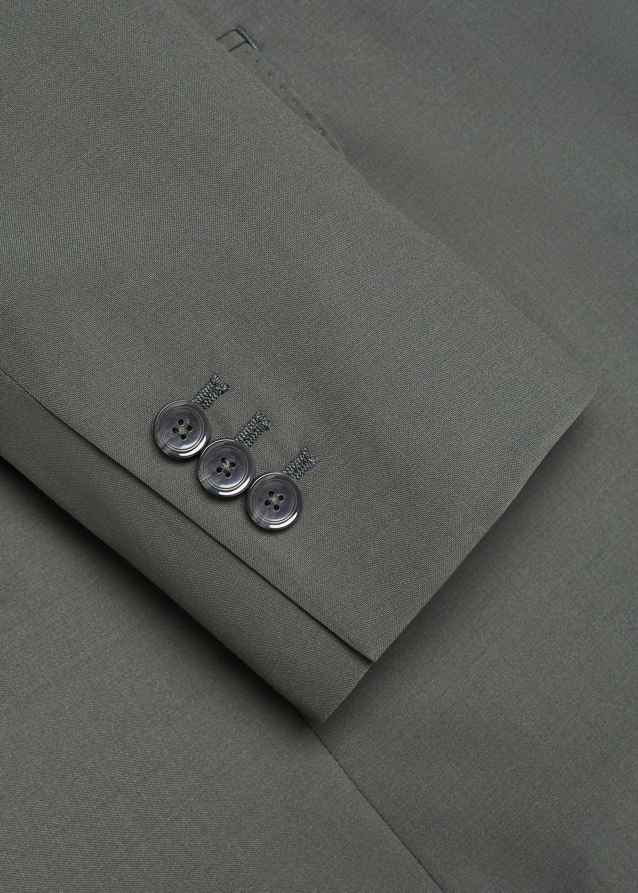 Slim-fit wool suit jacket - Details of the article 8