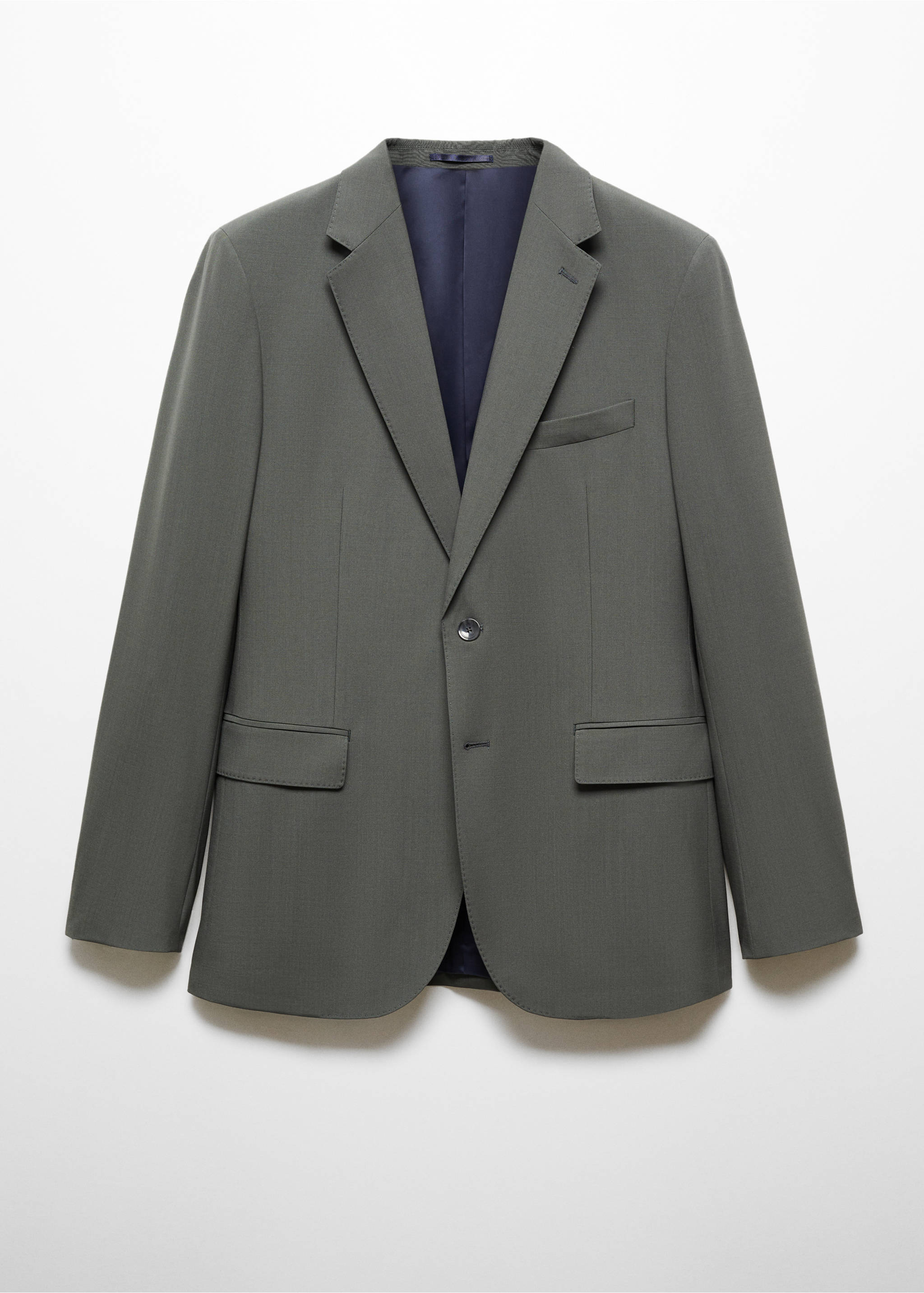 Veste costume laine slim-fit - Article sans modèle, Vert. Ref: 67094441-00.