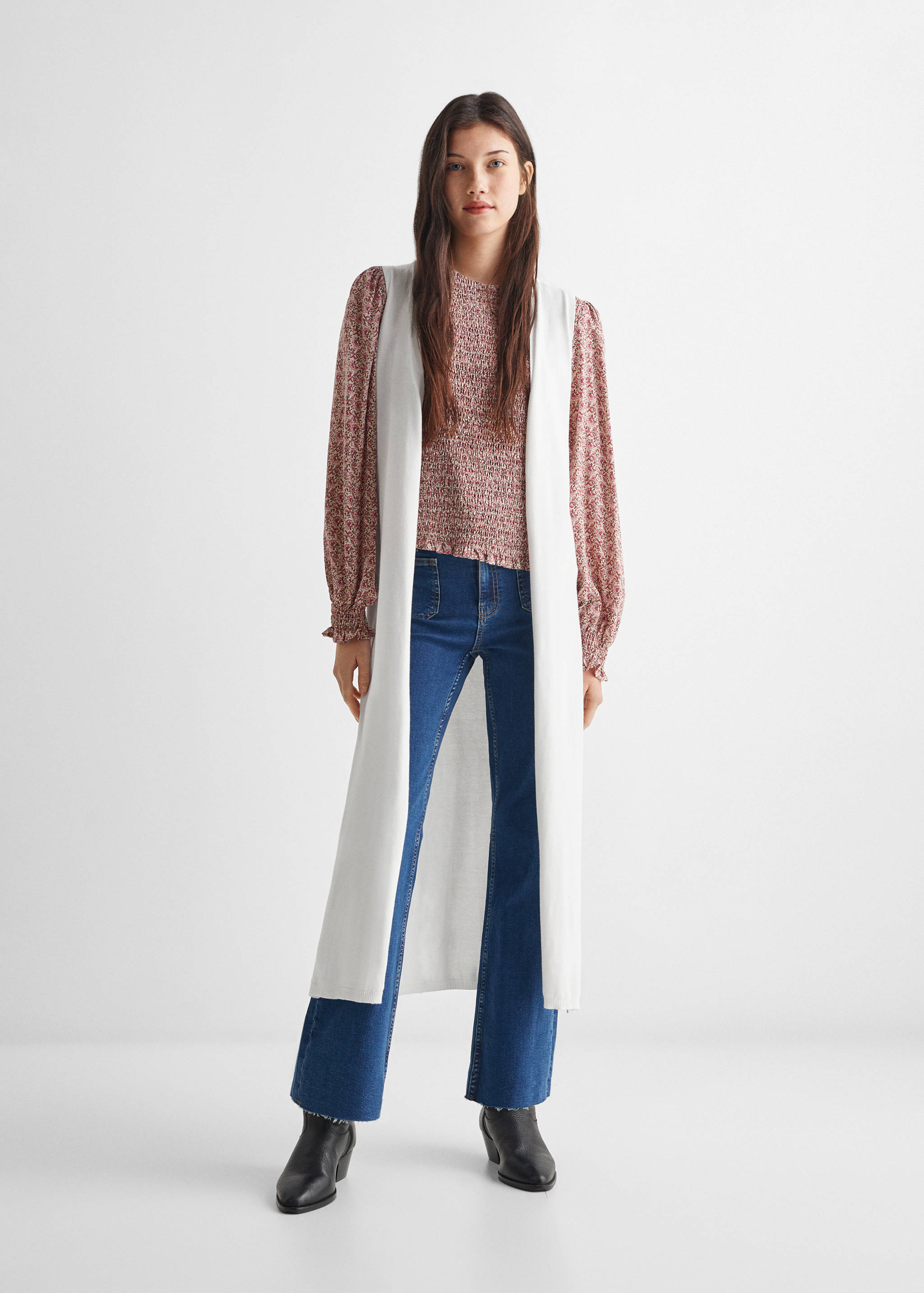 Chaleco punto largo - Plano general