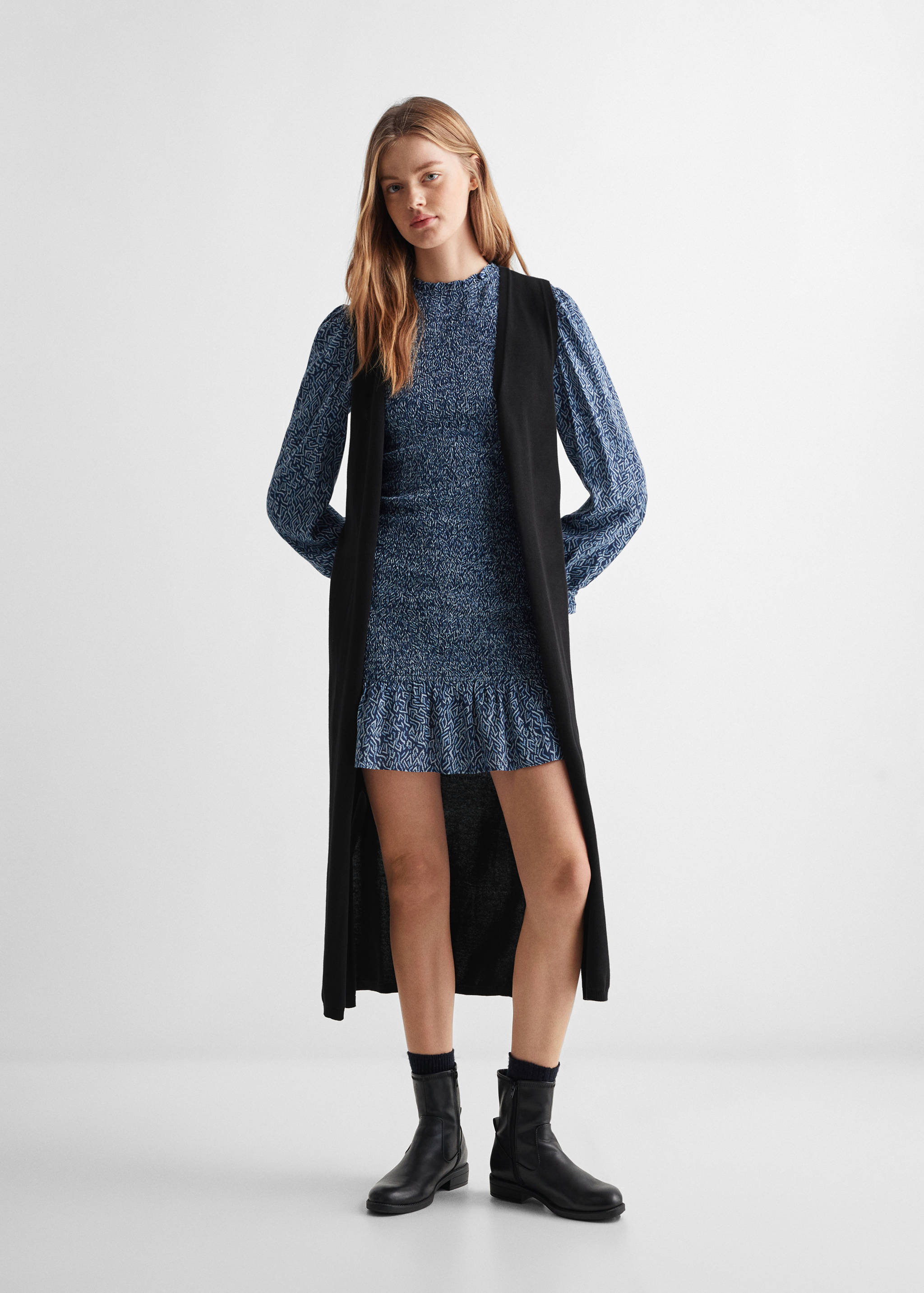 Chaleco punto largo - Plano general