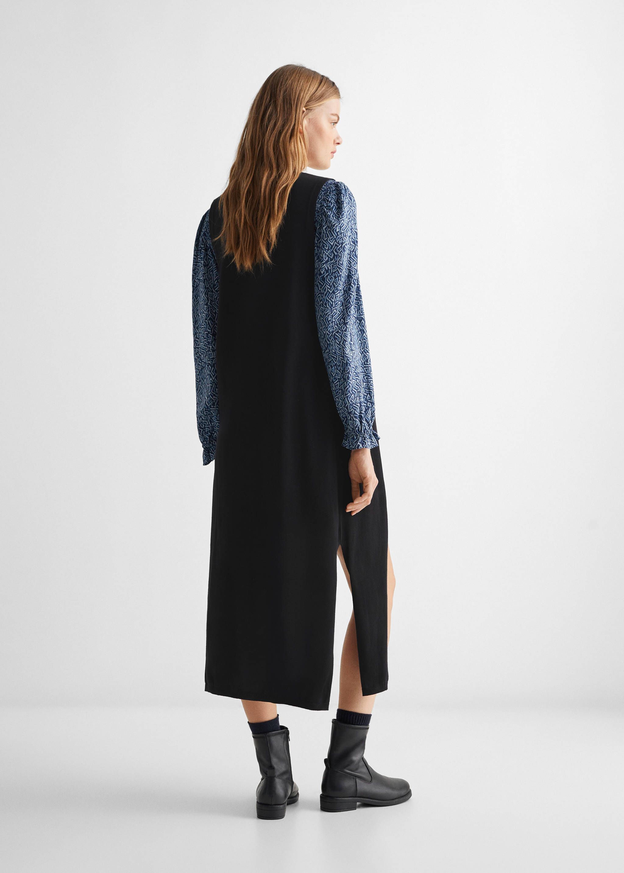 Chaleco punto largo - Reverso del artículo