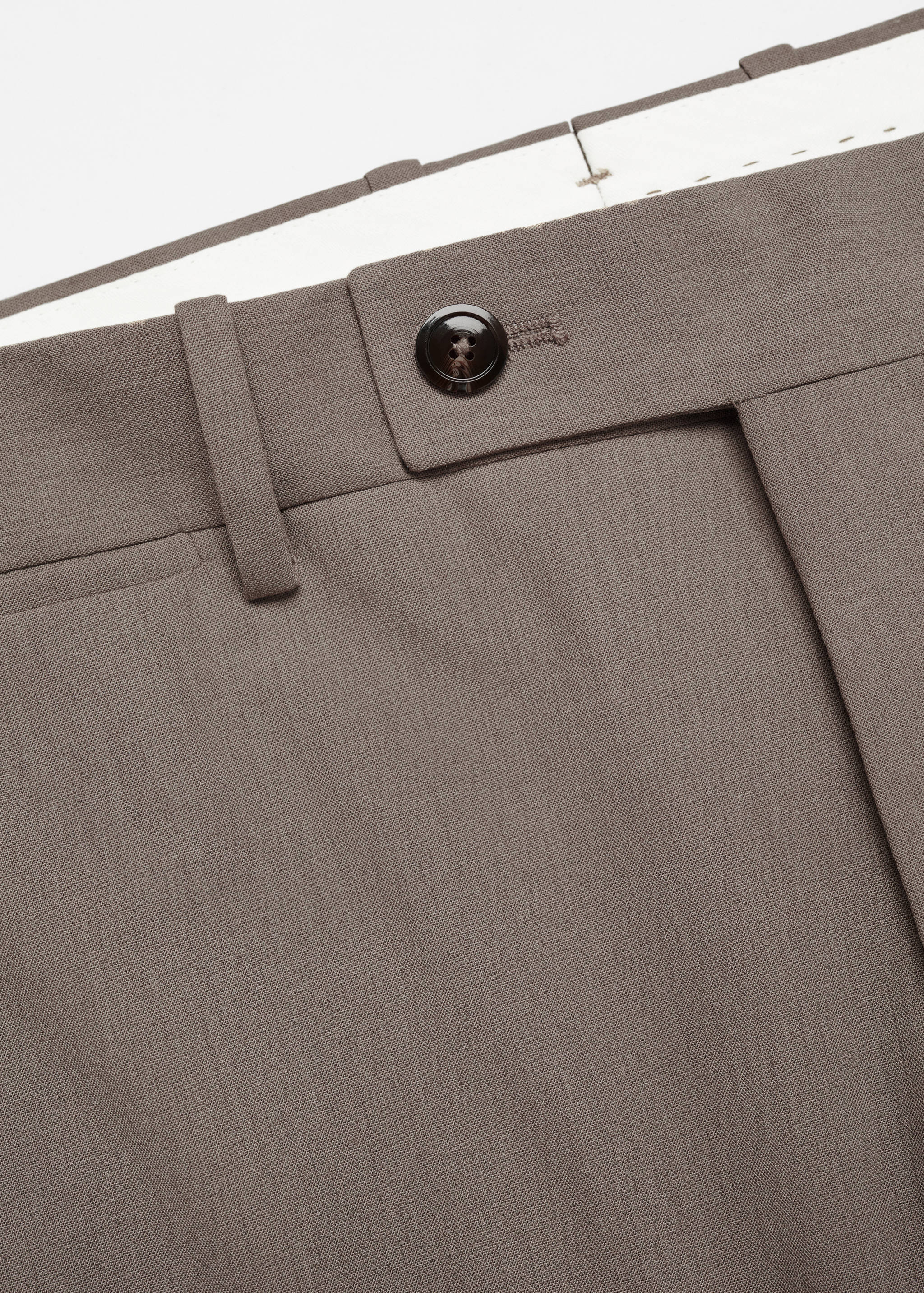 Slim fit cool wool suit trousers - Details of the article 8