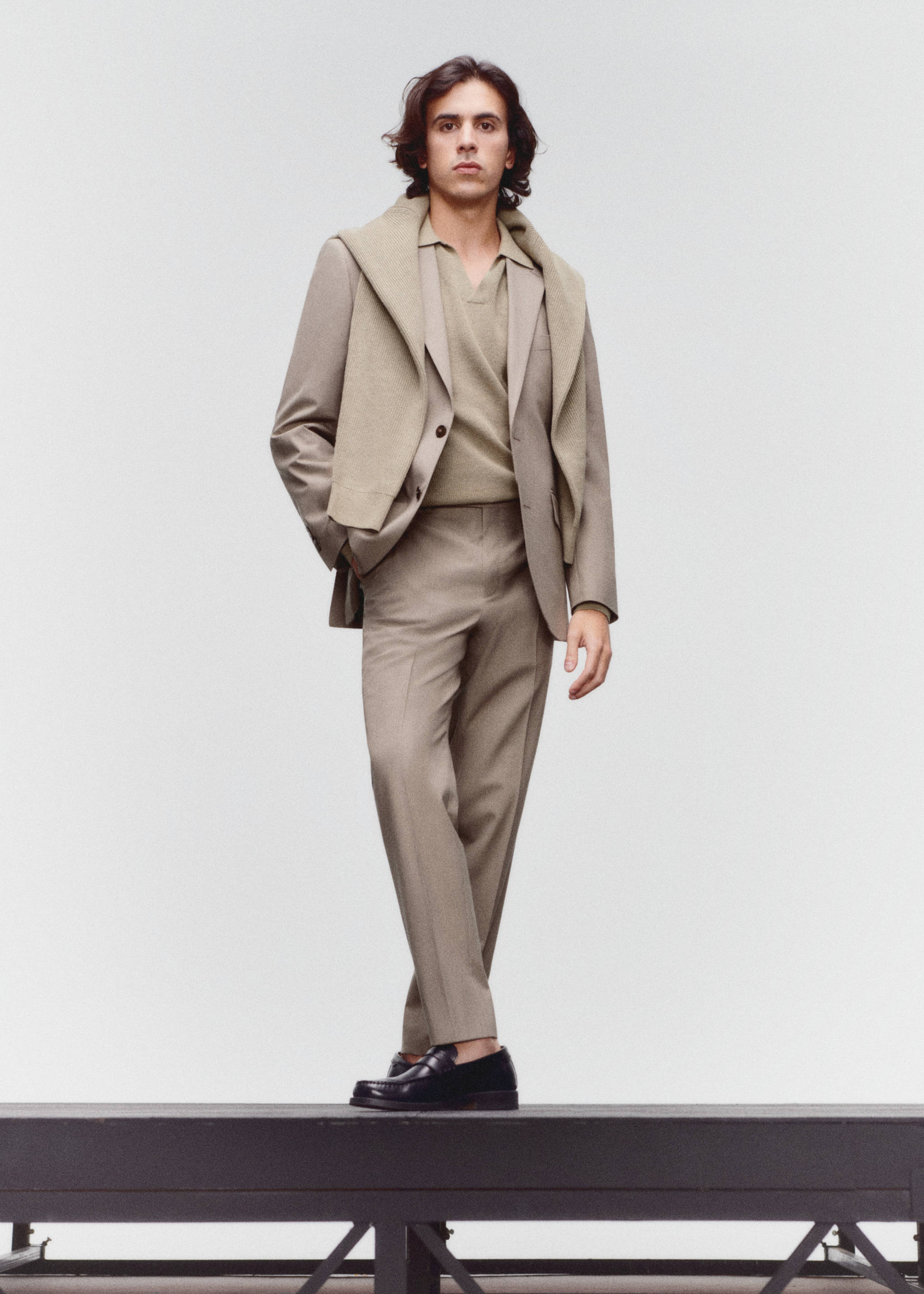 Pantalon de costume slim fit laine froide - Détail de l'article 5