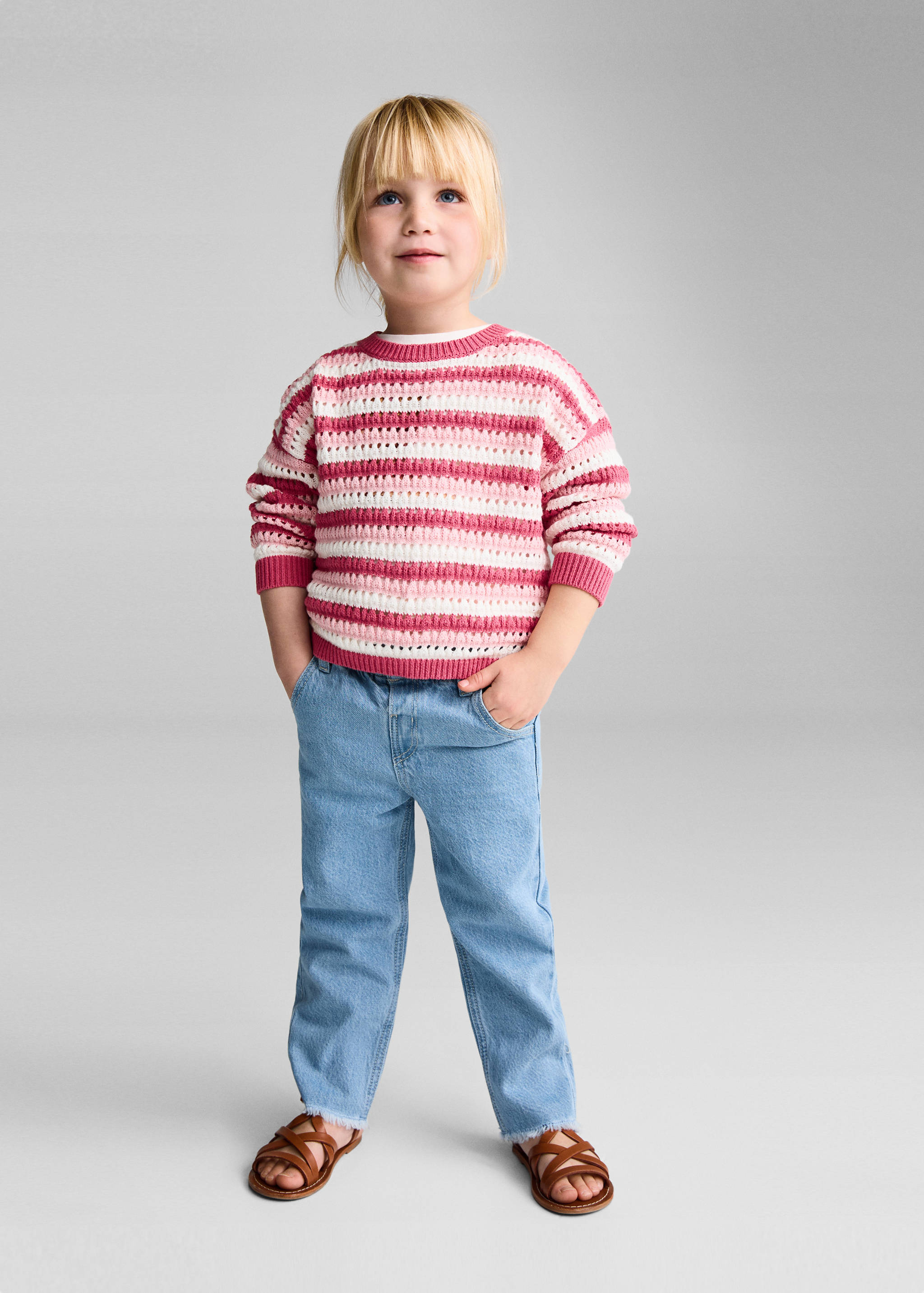 Openwork knit sweater - General plane
