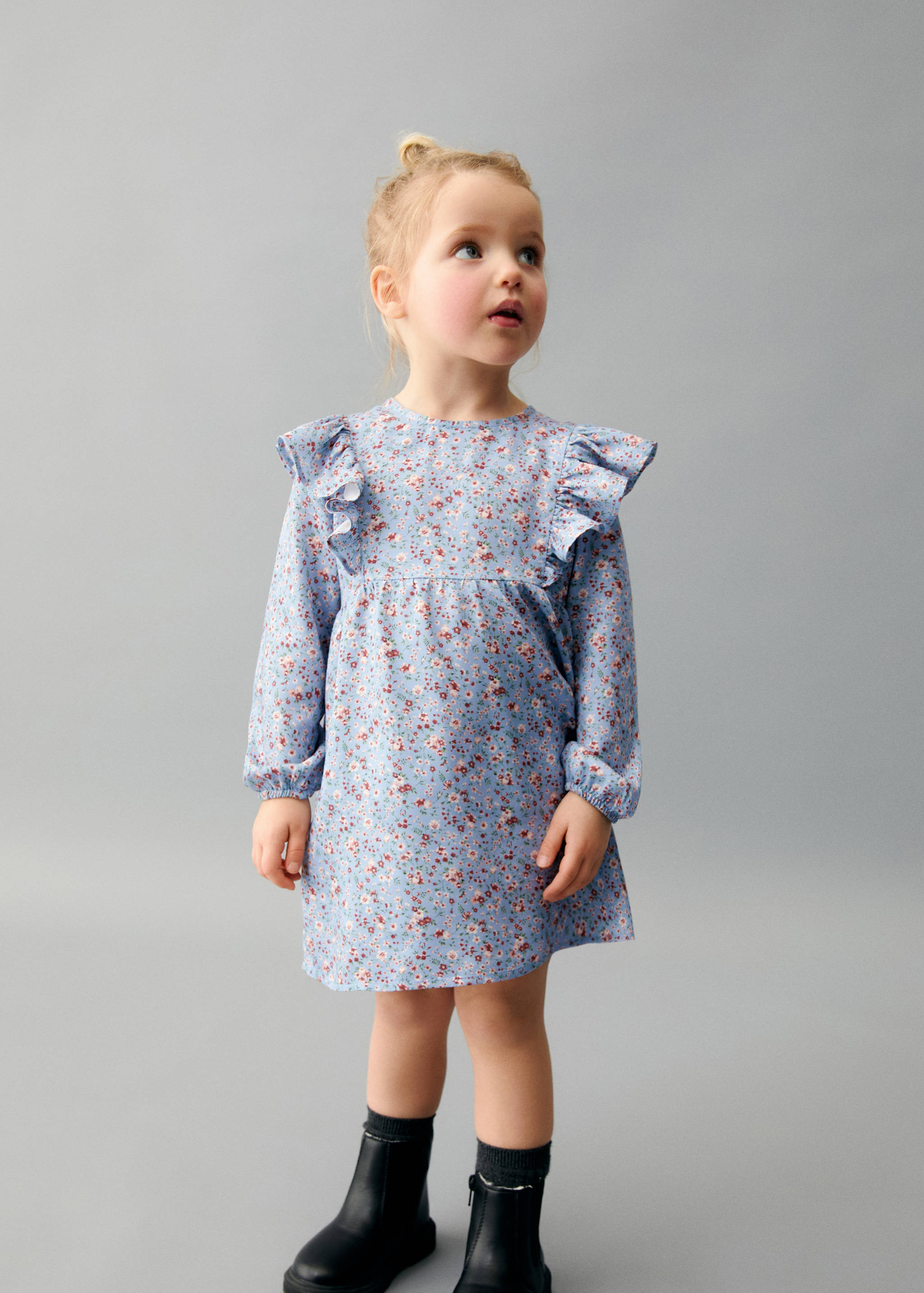 Robe imprimée à volants - Plan général