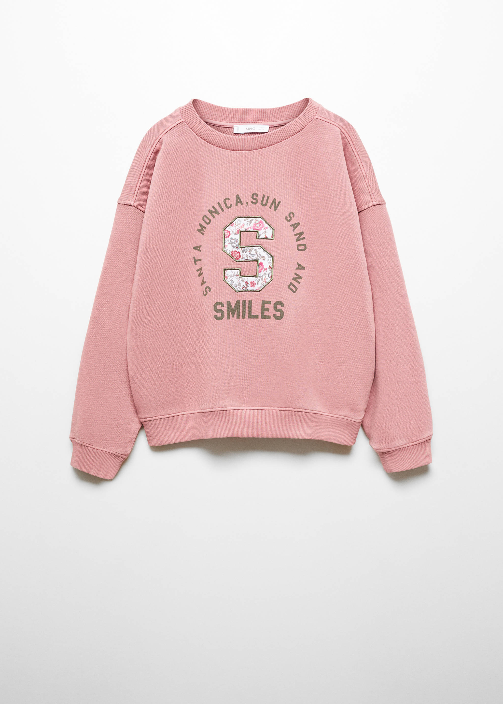 Sweatshirt estampada bordada - Artigo sem modelo