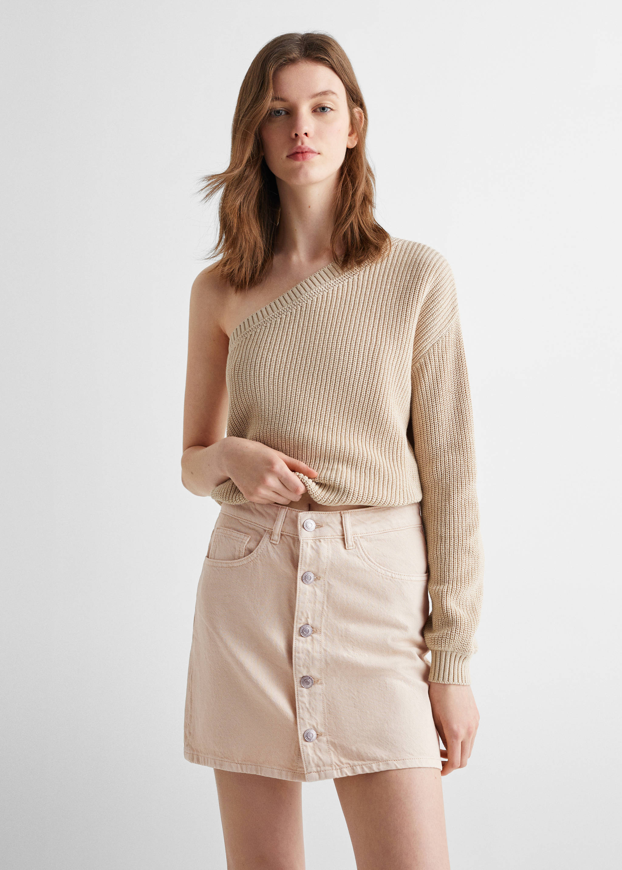 Jupe boutonnée - Plan moyen