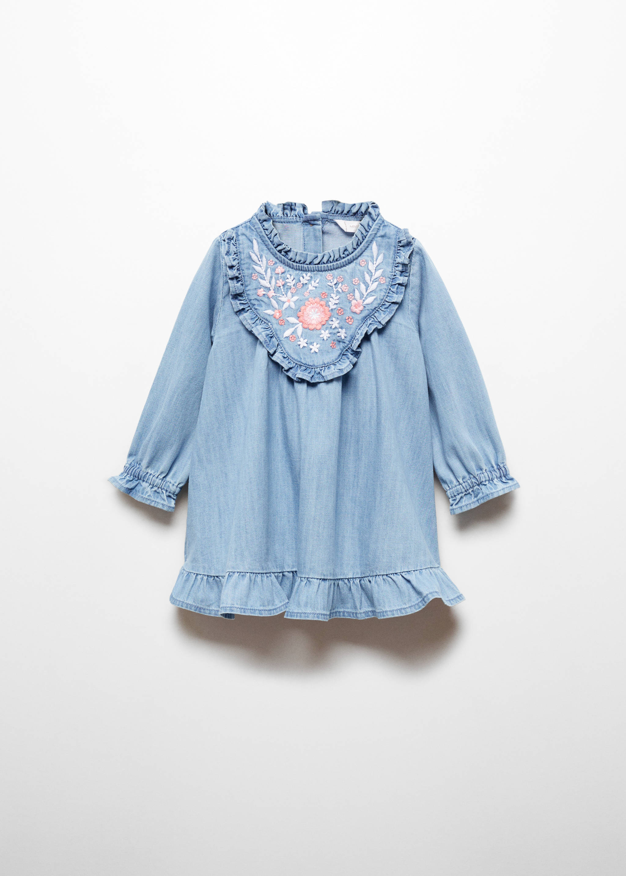 Hímzett virágos ruha - Termék modell nélkül