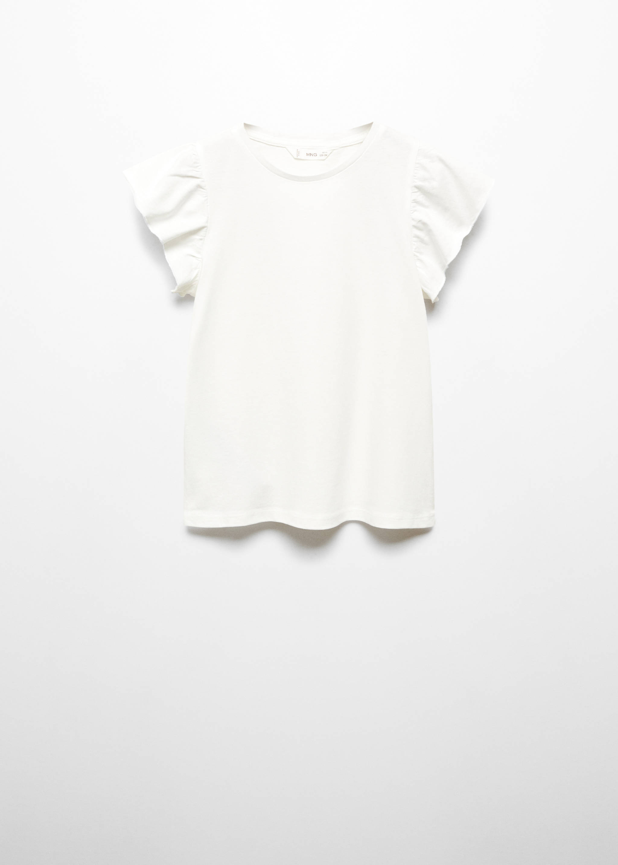 Short-sleeved ruffle t-shirt - Article without model