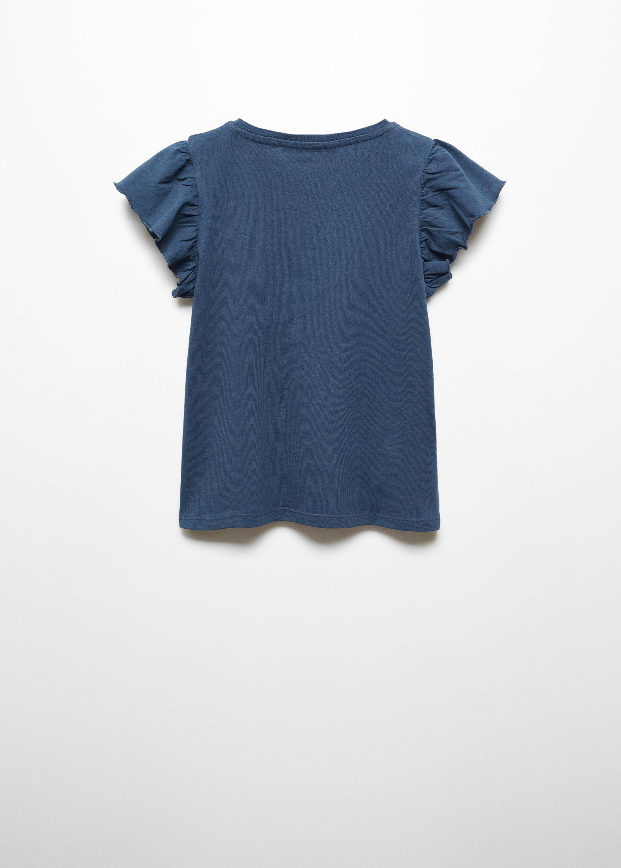 Short-sleeved ruffle t-shirt - Reverse of the article