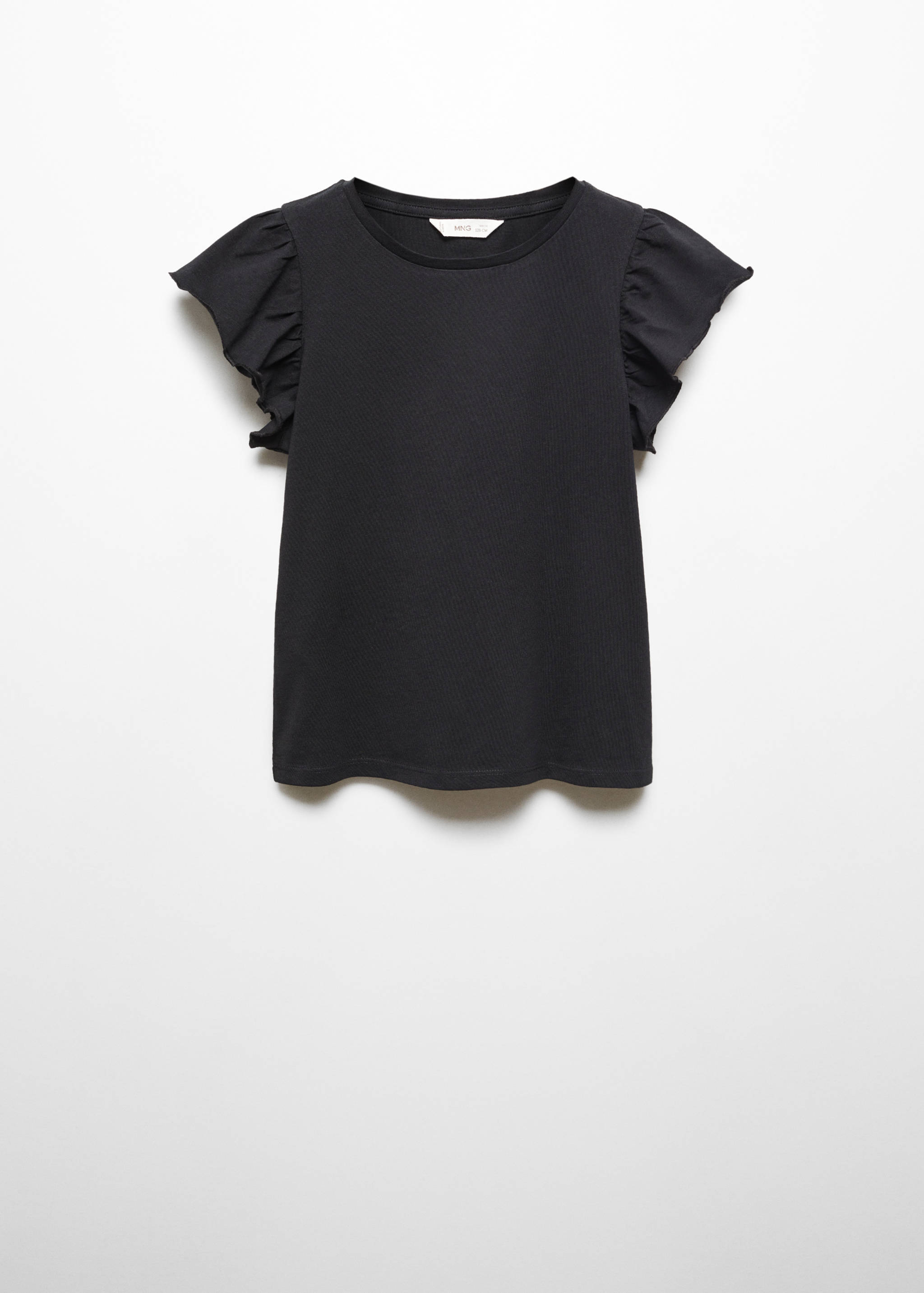 Short-sleeved ruffle t-shirt - Article without model