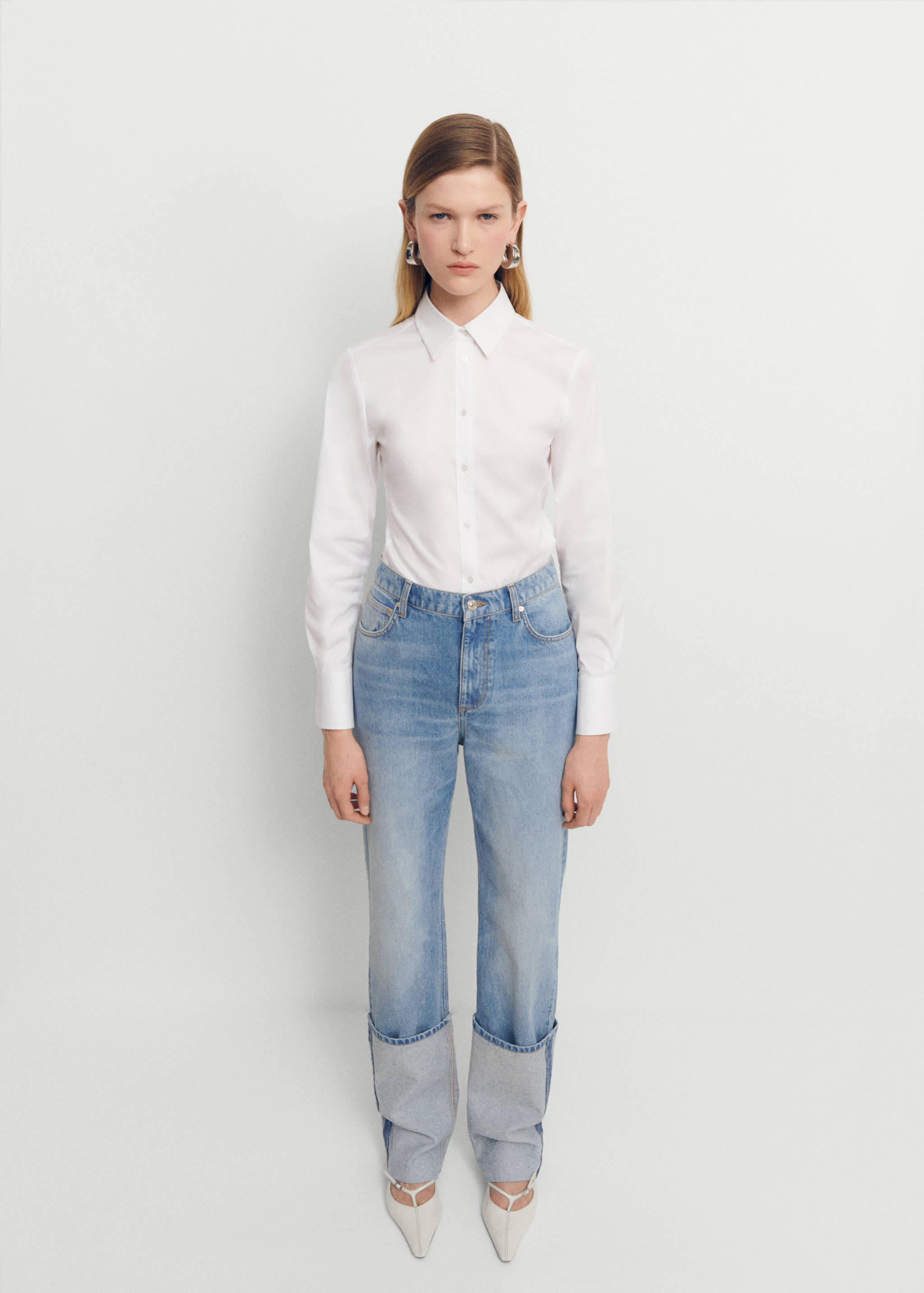 Jean droit à revers - Plan général