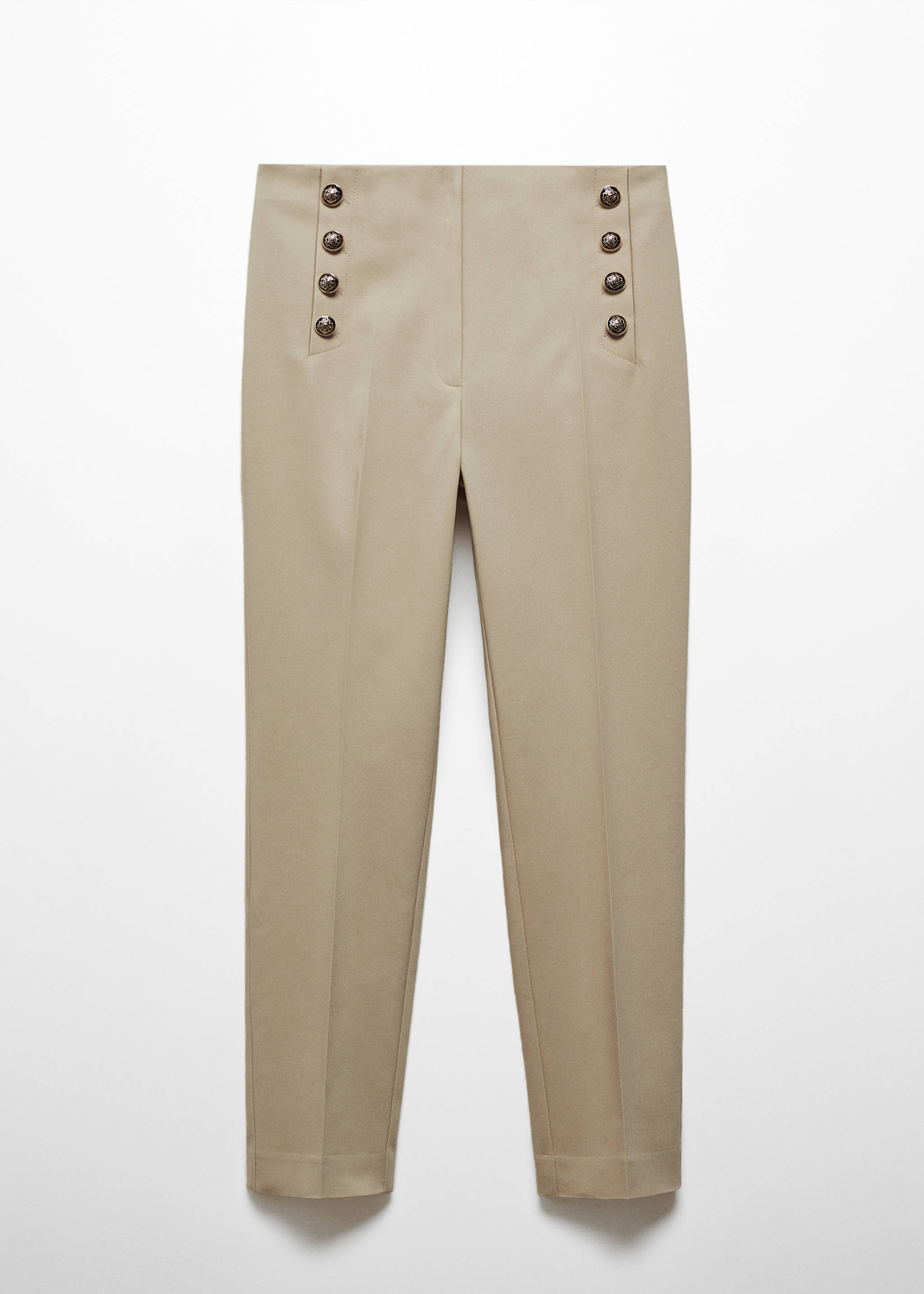 Cropped button trousers - Article without model