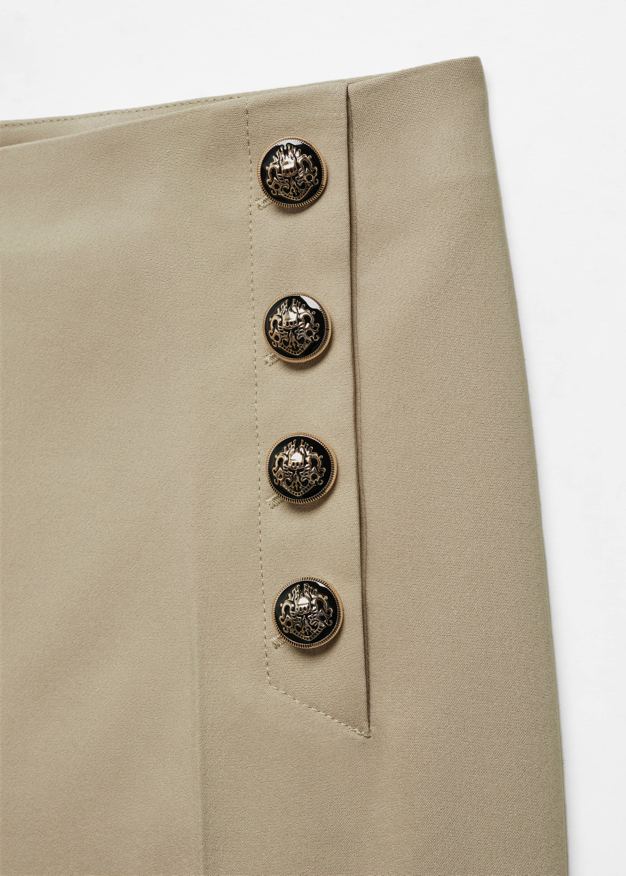 Cropped button trousers - Details of the article 8