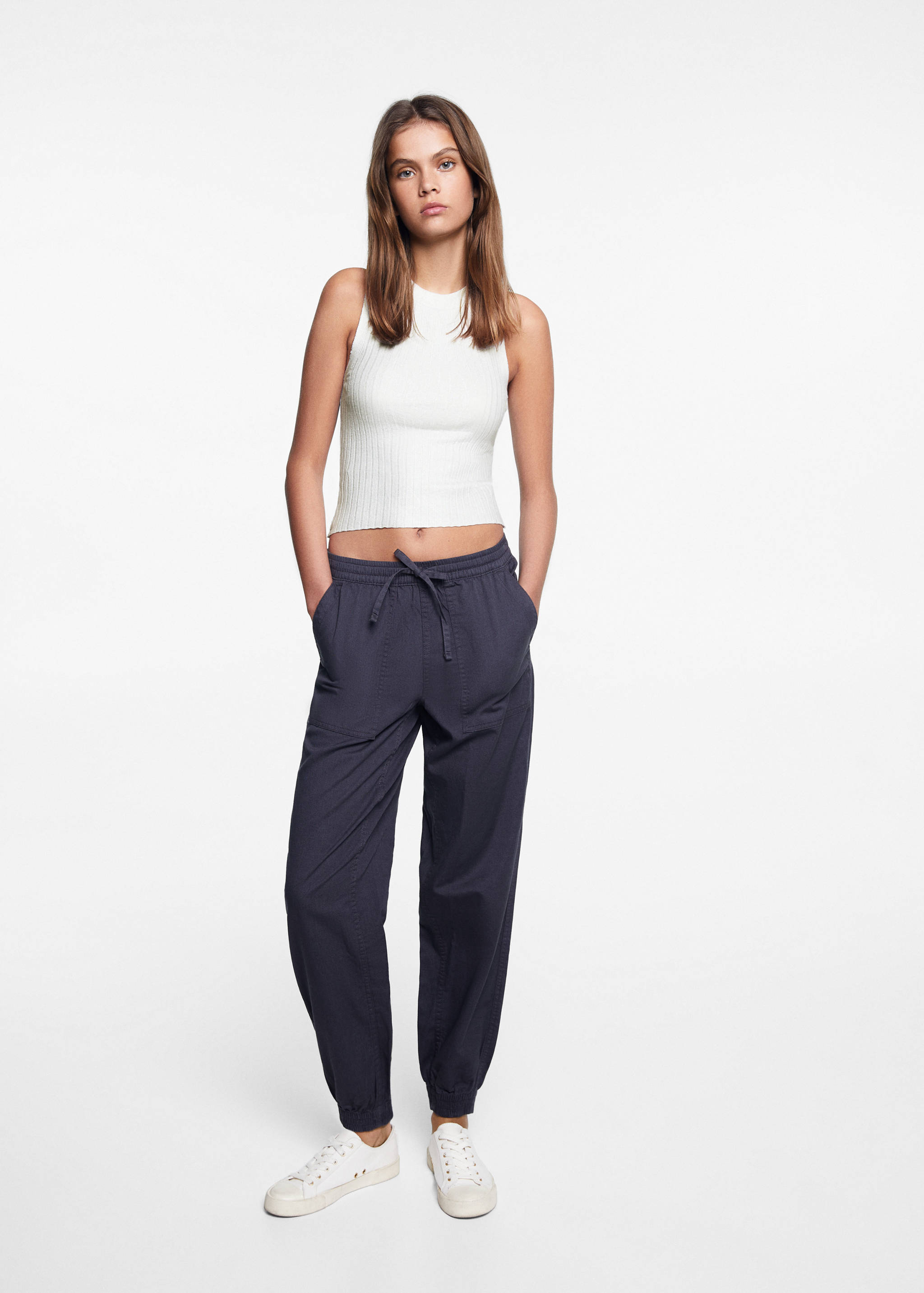 Top maille côtelée - Plan général