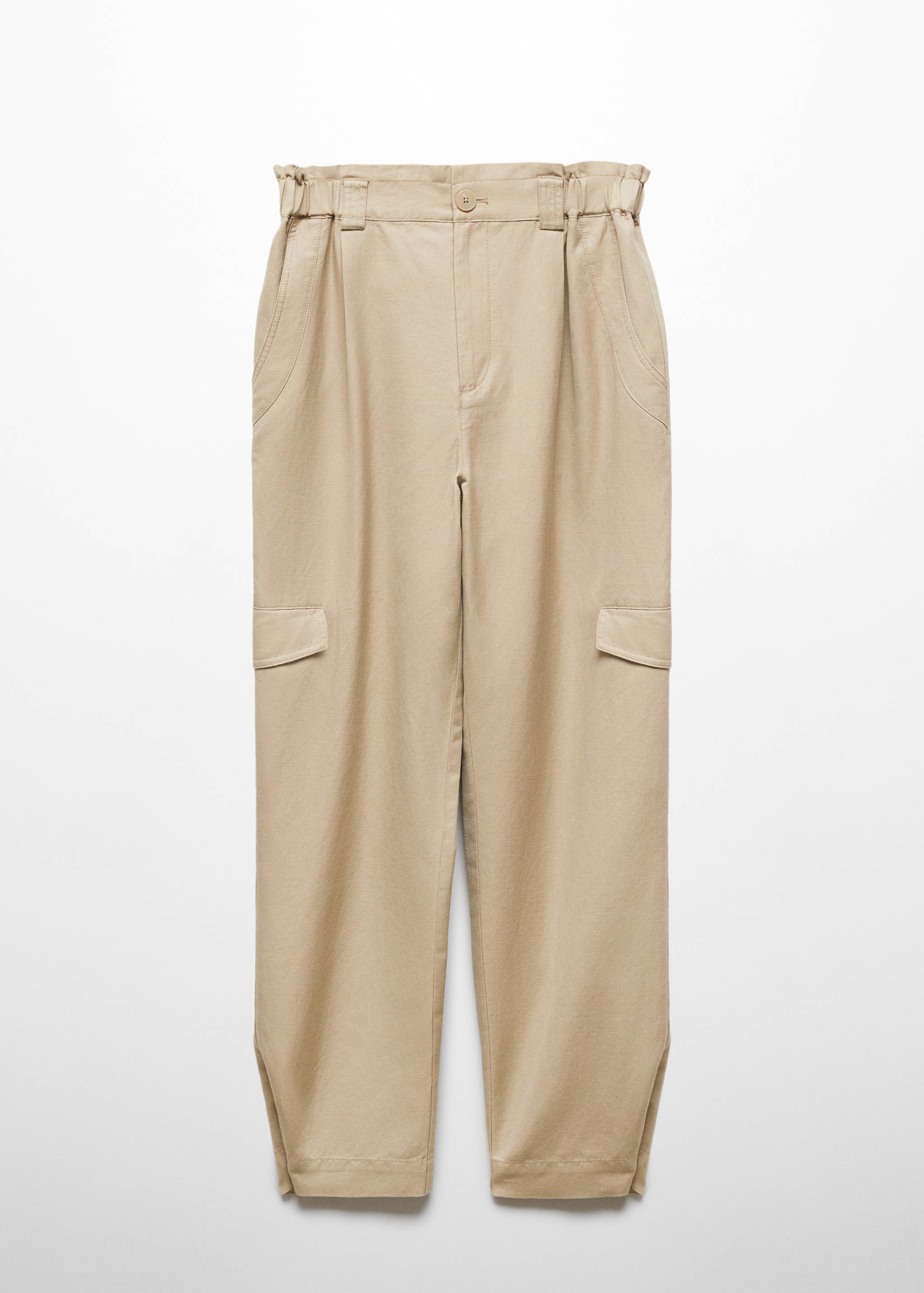 Linen cargo trousers - Article without model