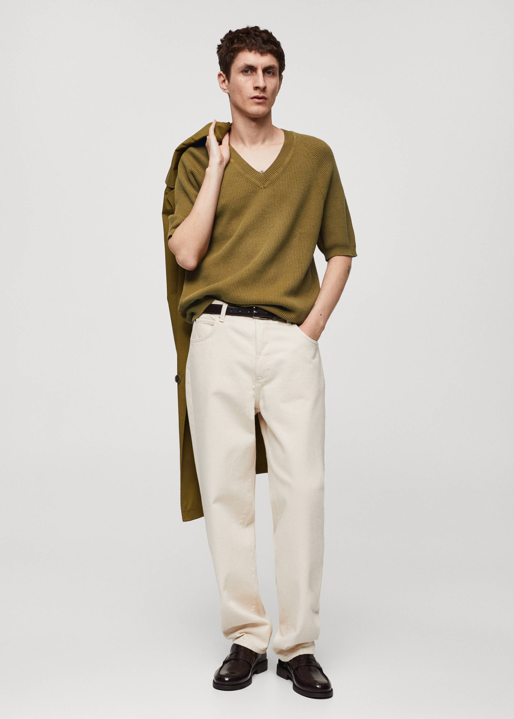 Pull-over maille relaxed-fit - Plan général