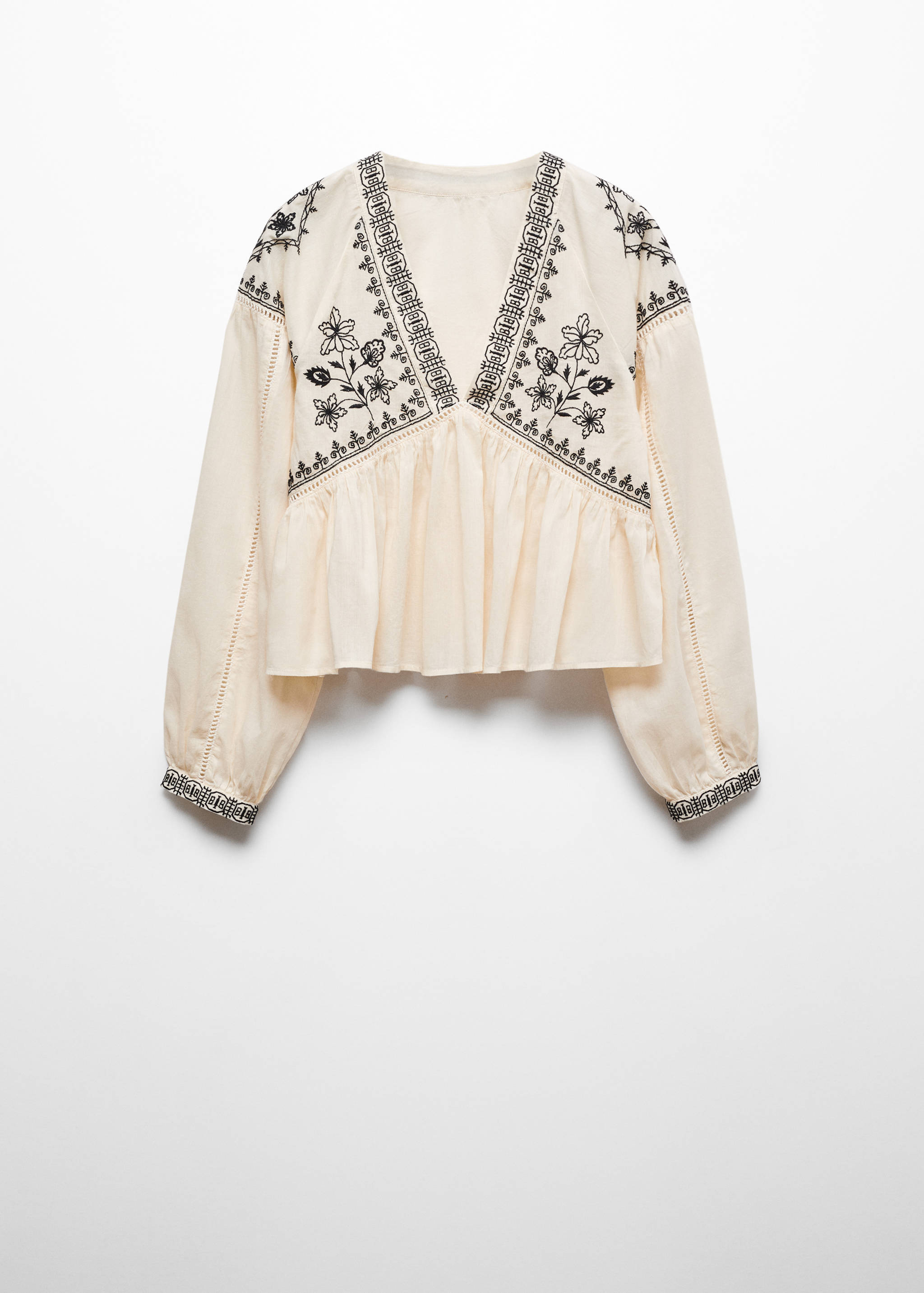 Floral embroidery blouse - Article without model