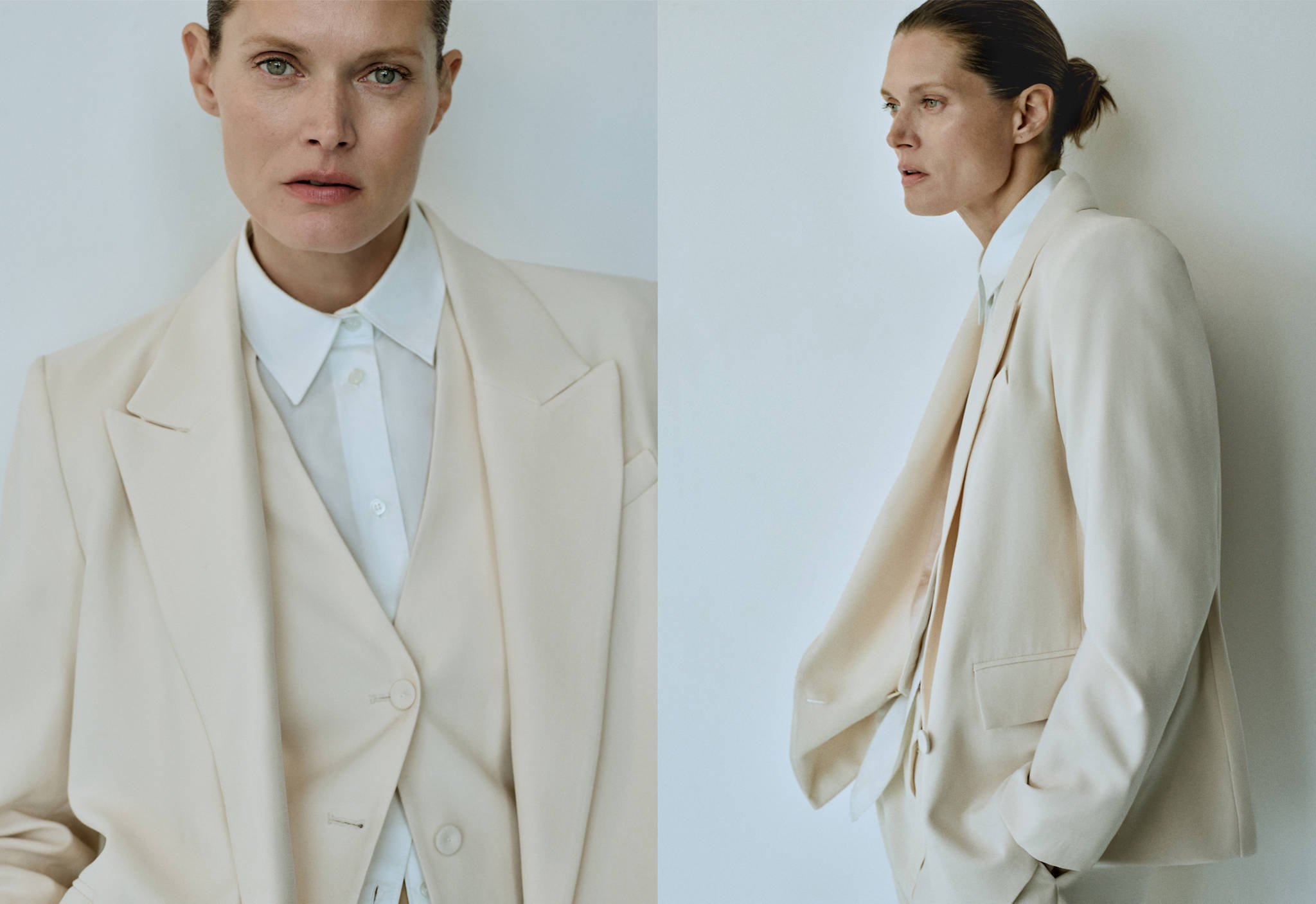 Double-breasted suit blazer - Panoramic plane