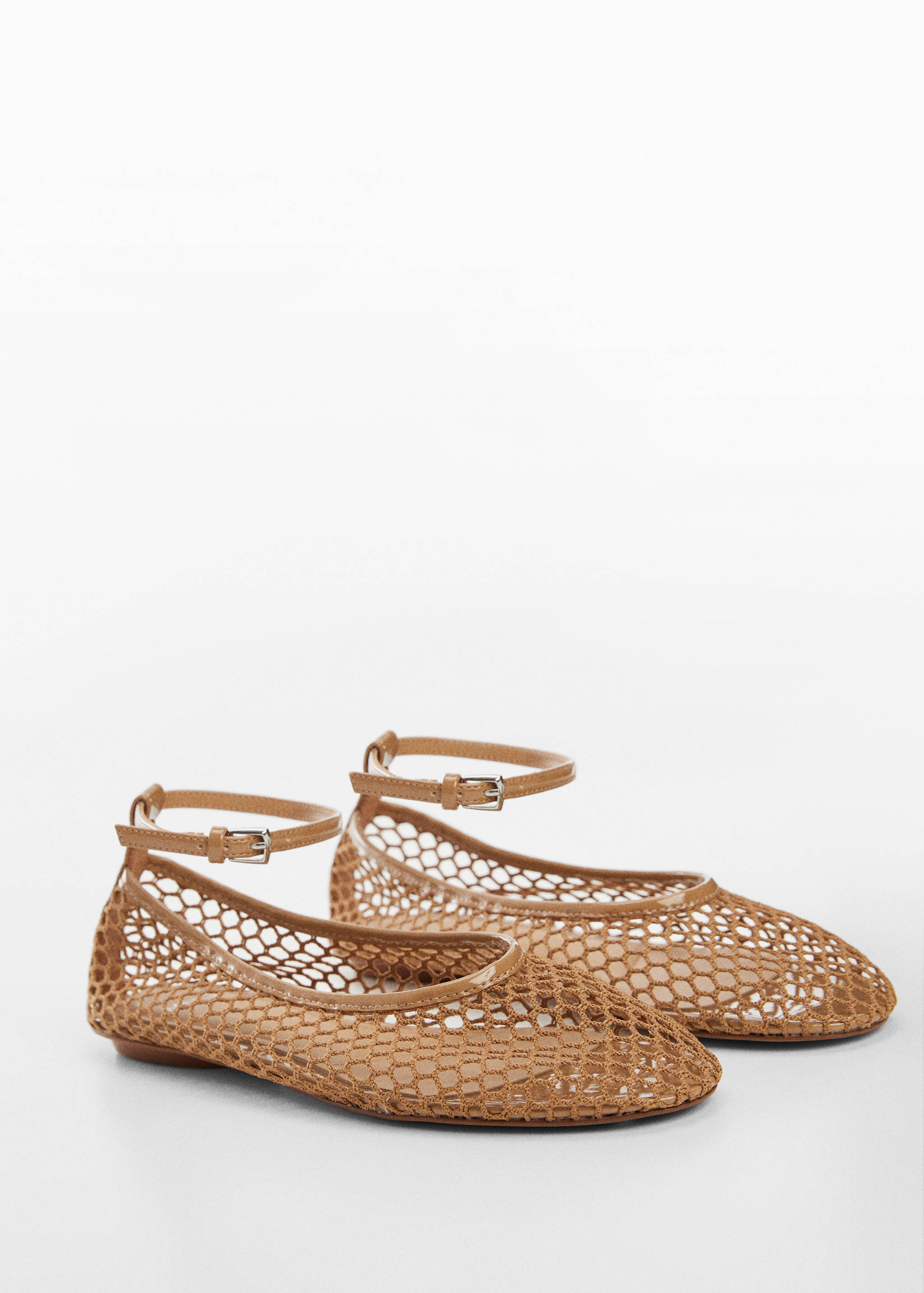Ballet flats with mesh bracelet - Medium plane