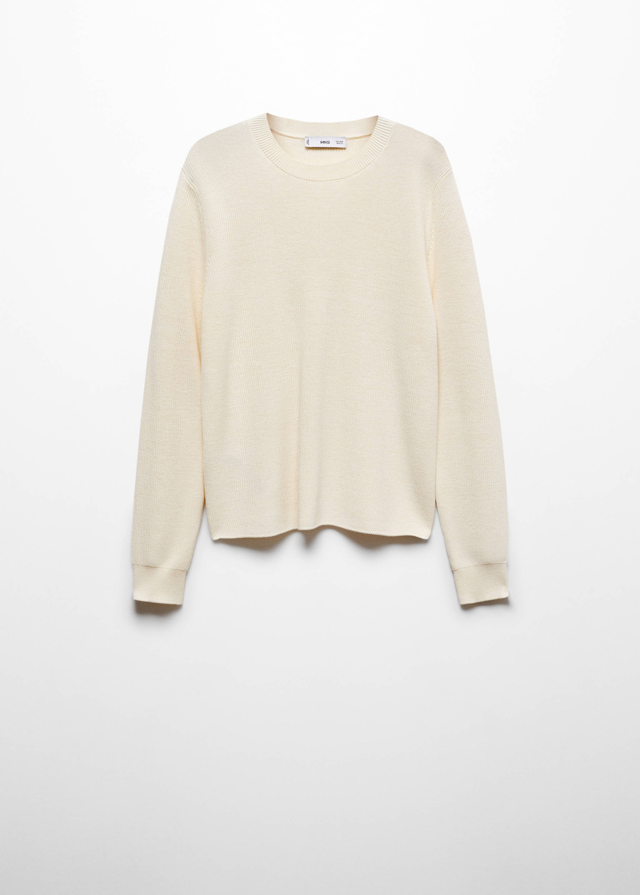 Round-neck knitted sweater - Article without model