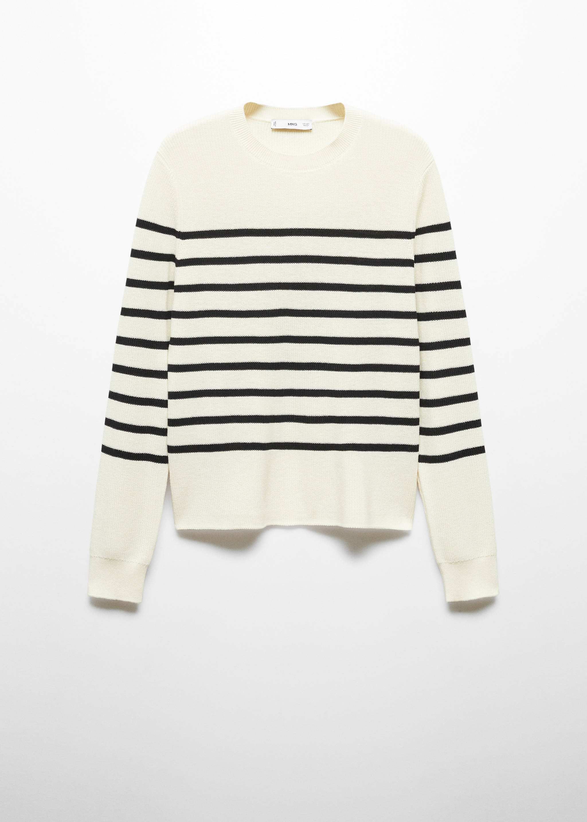 Round-neck knitted sweater - Article without model