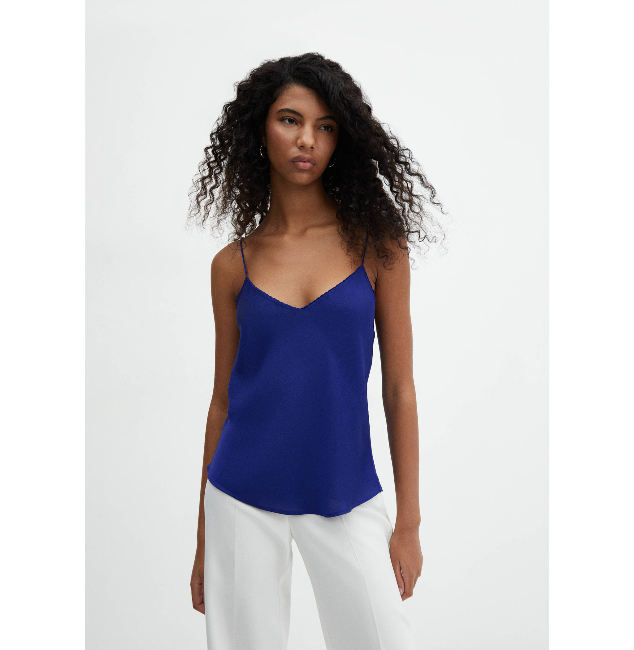 Pleated lace top - Medium plane