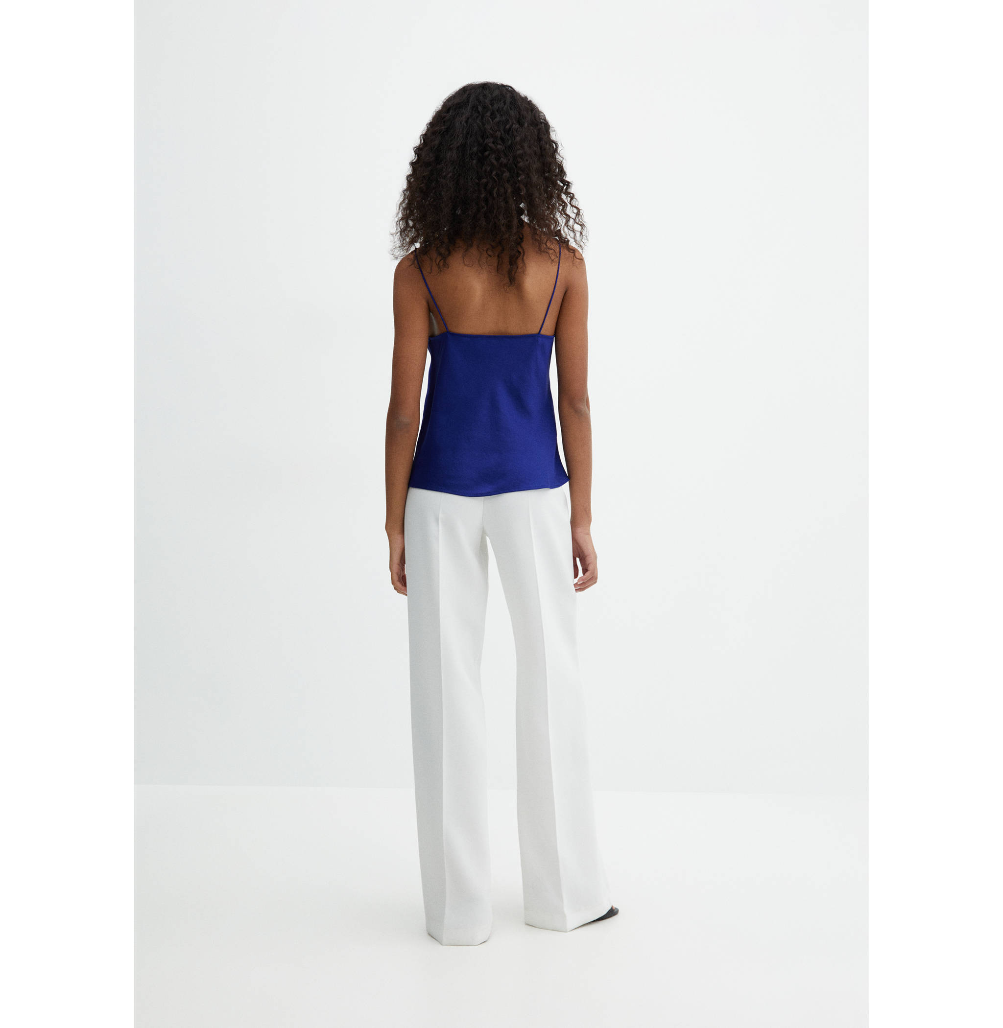 Pleated lace top - Reverse of the article