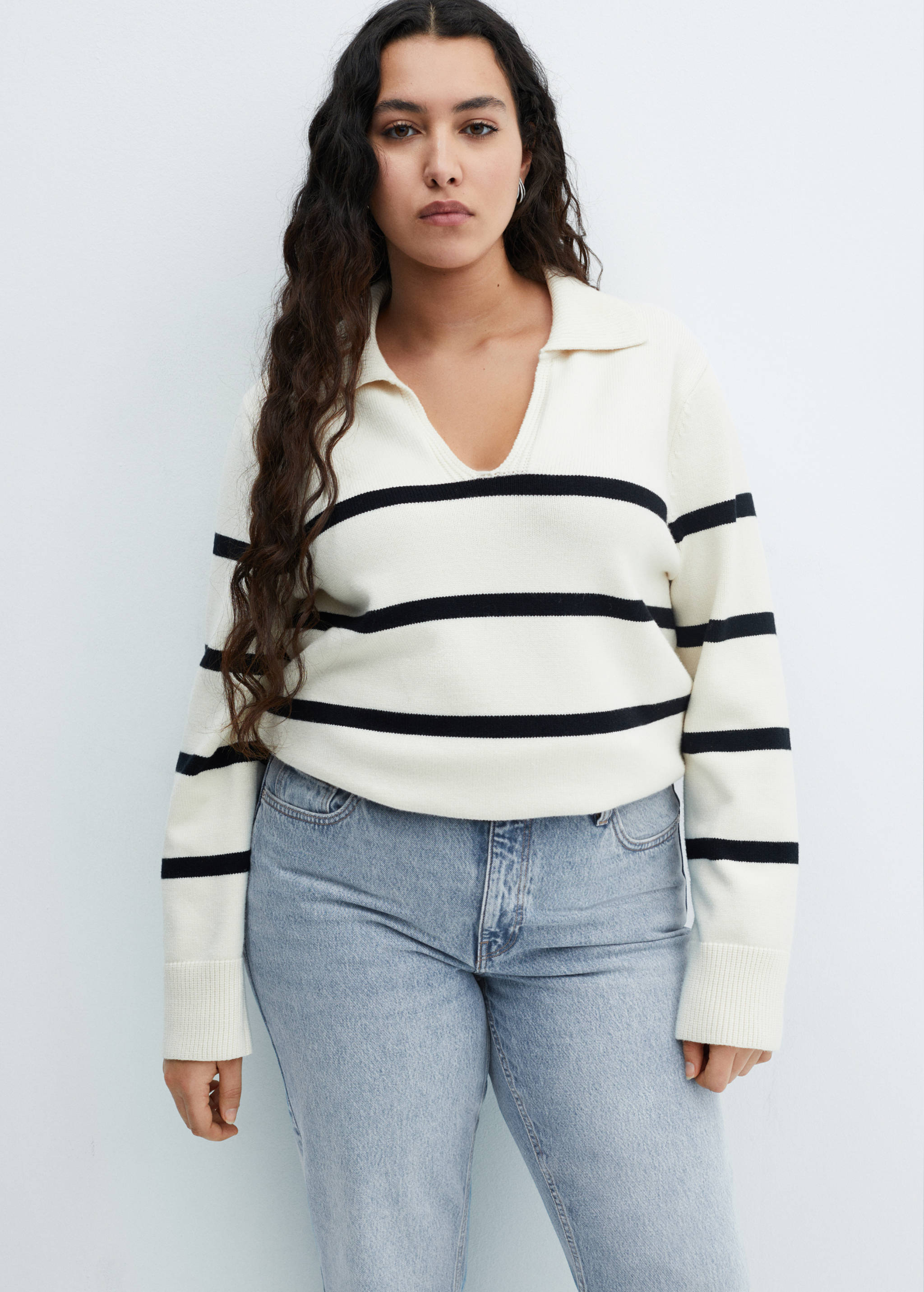 Straight-fit cropped jeans - Details of the article 4