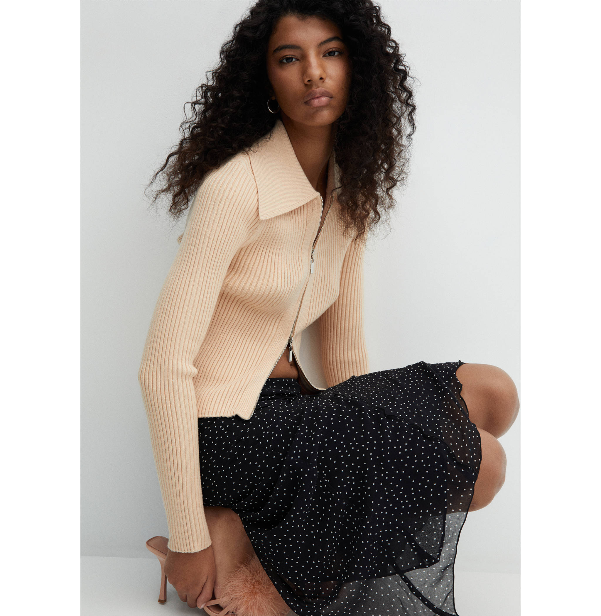 Polka dots midi skirt - Details of the article 6