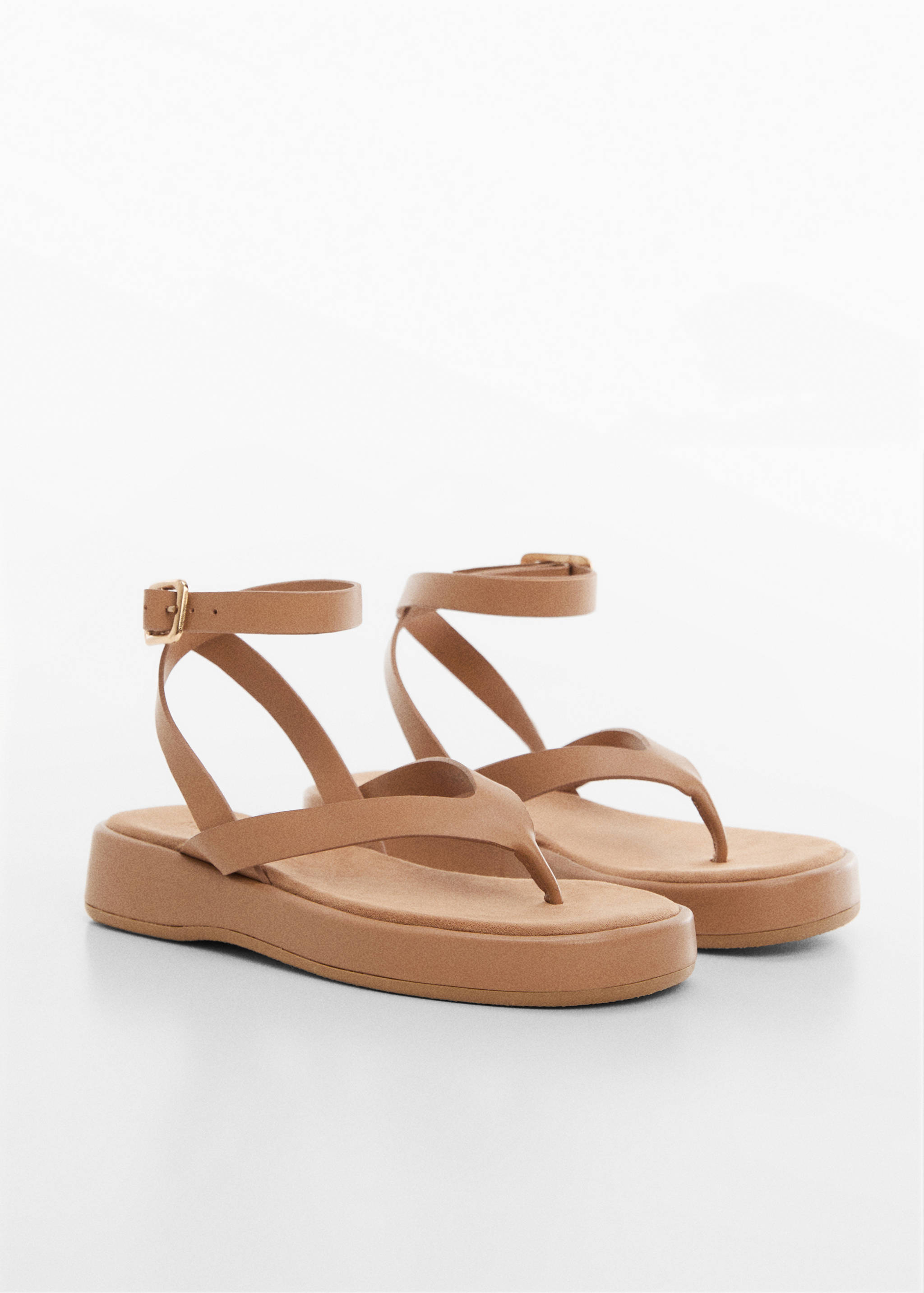 Platform strap sandals - Medium plane