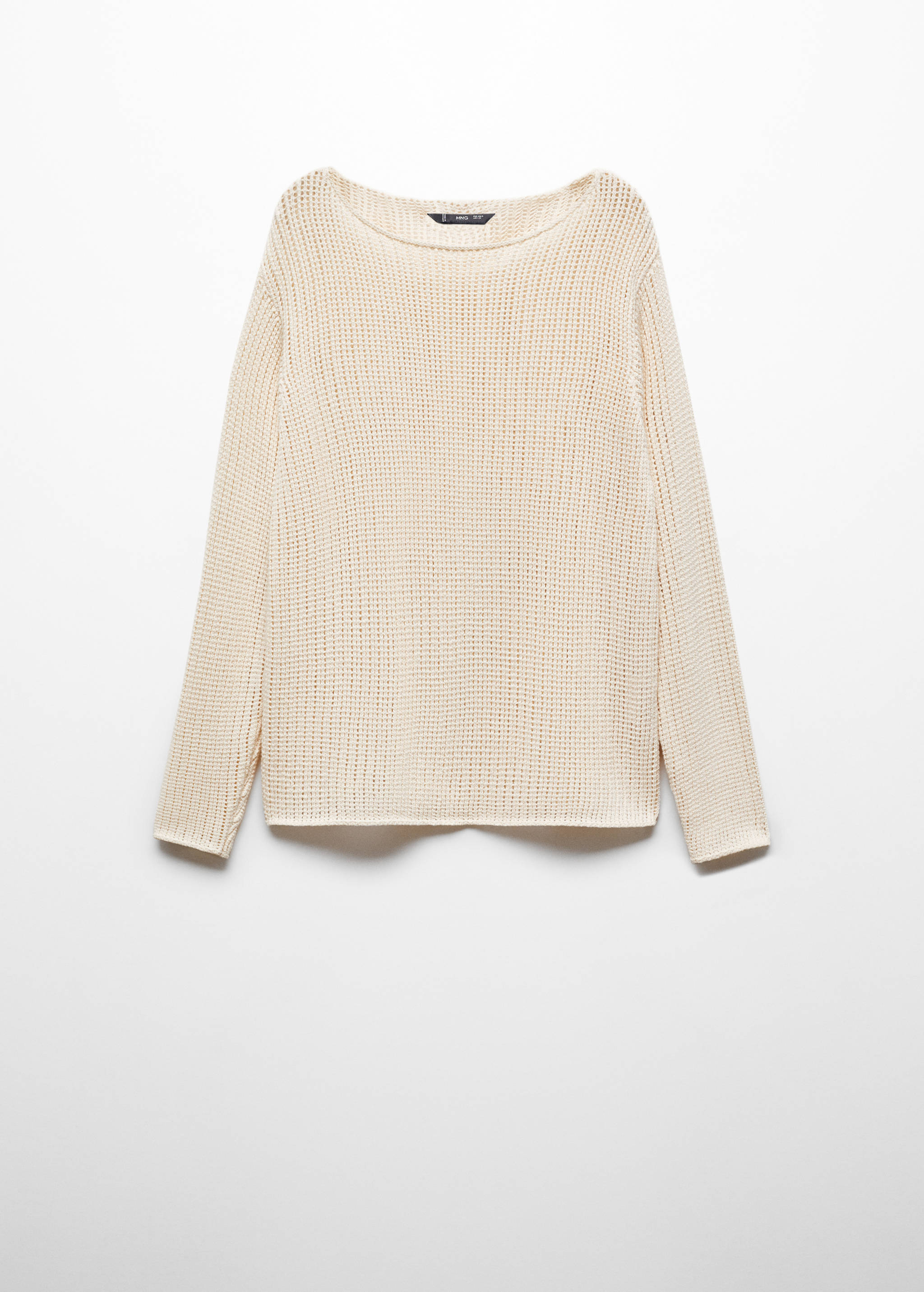 Strickpullover mit Bateau-Ausschnitt - Artikel ohne Model