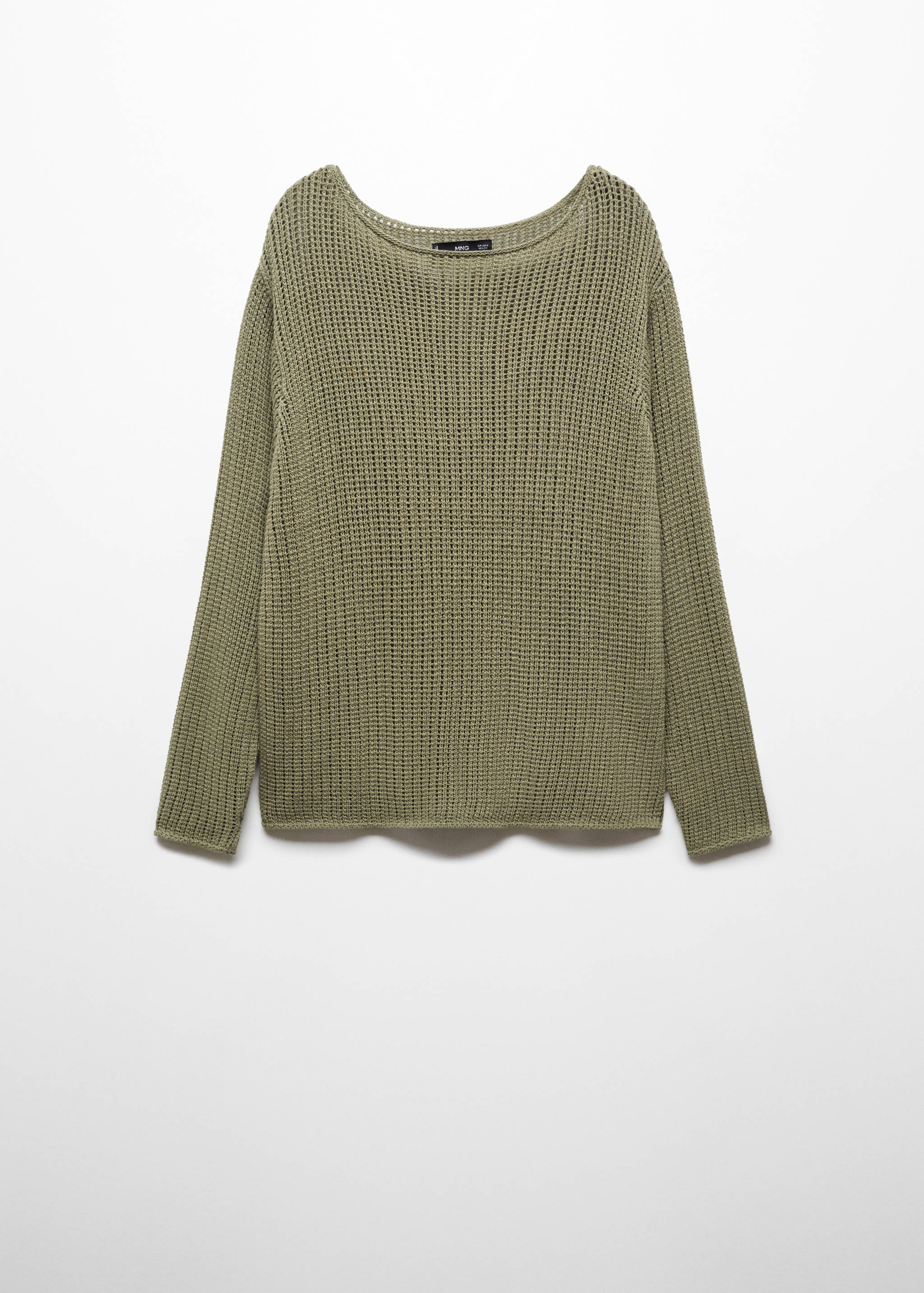 Strickpullover mit Bateau-Ausschnitt - Artikel ohne Model