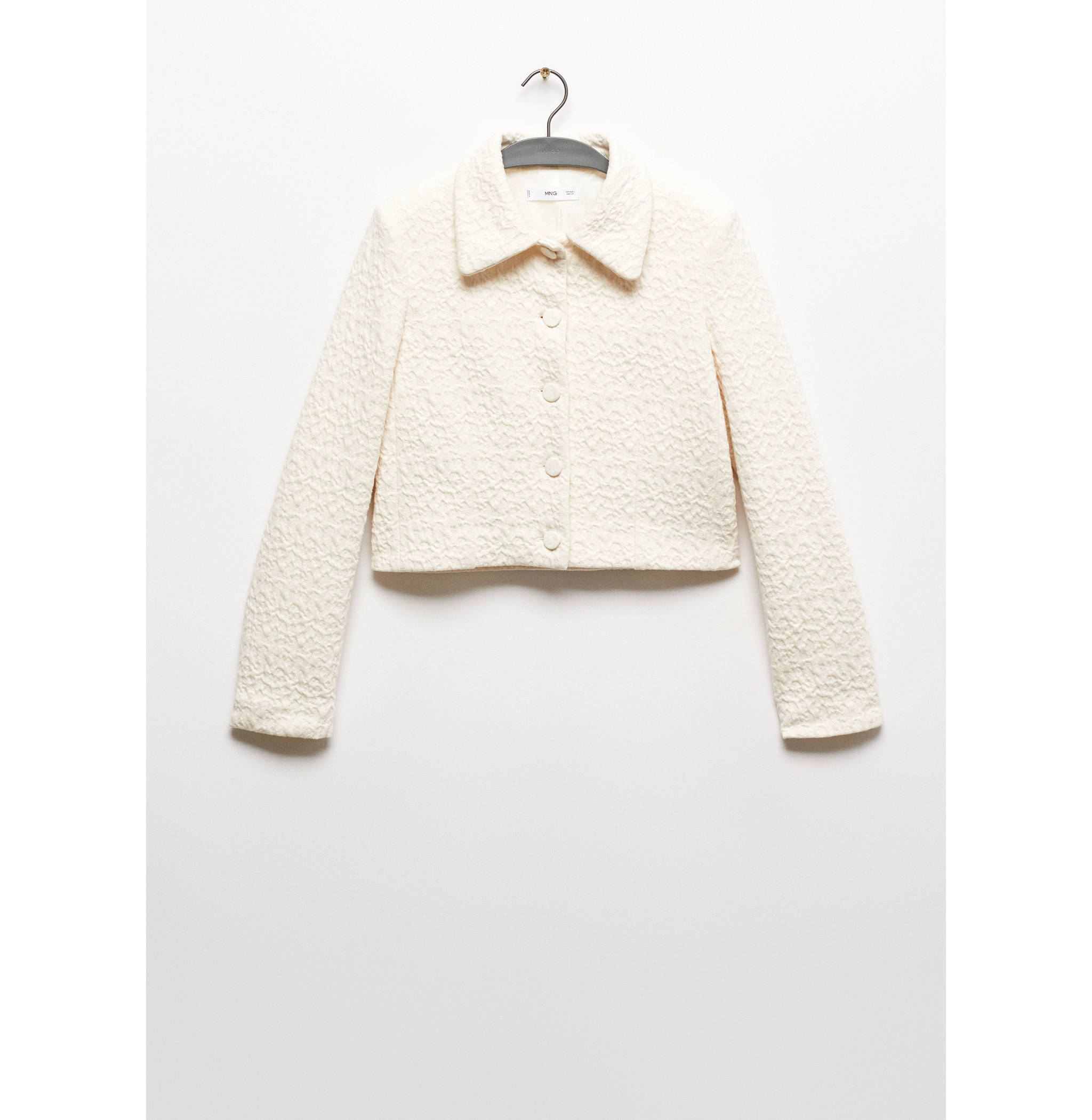 Buttoned texture jacket - Article without model