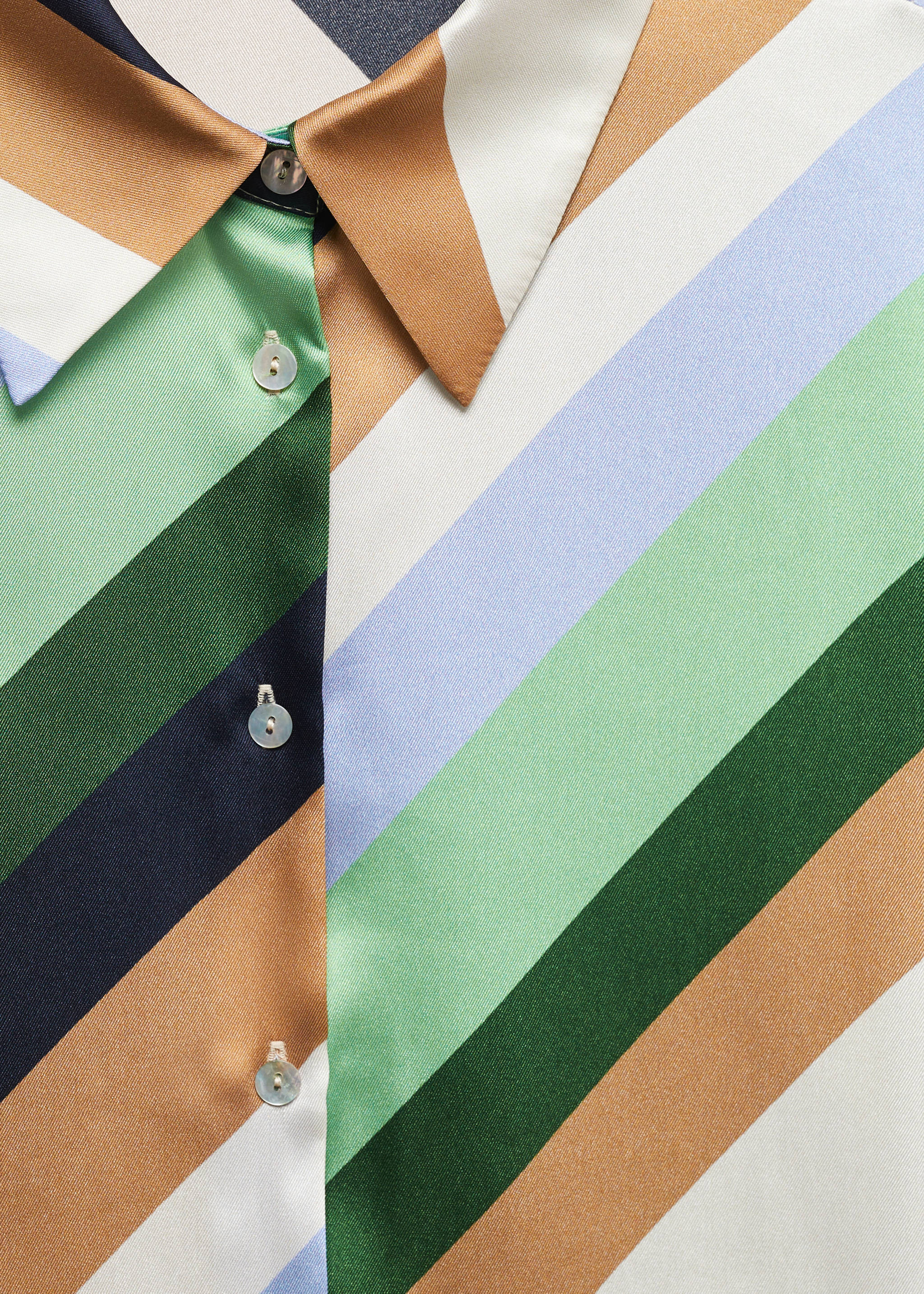Satin striped shirt - Details of the article 8