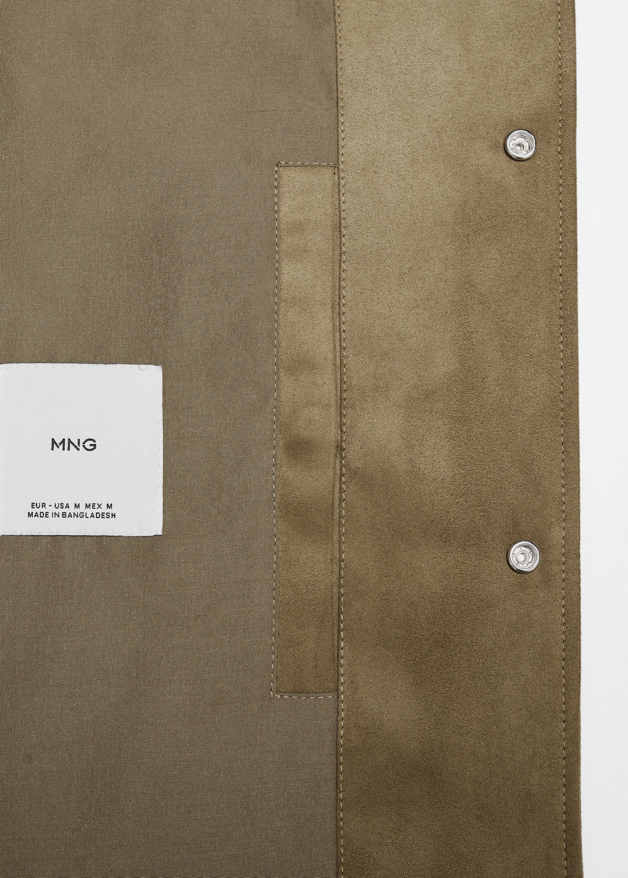 Suede-effect jacket with pockets - Details of the article 8