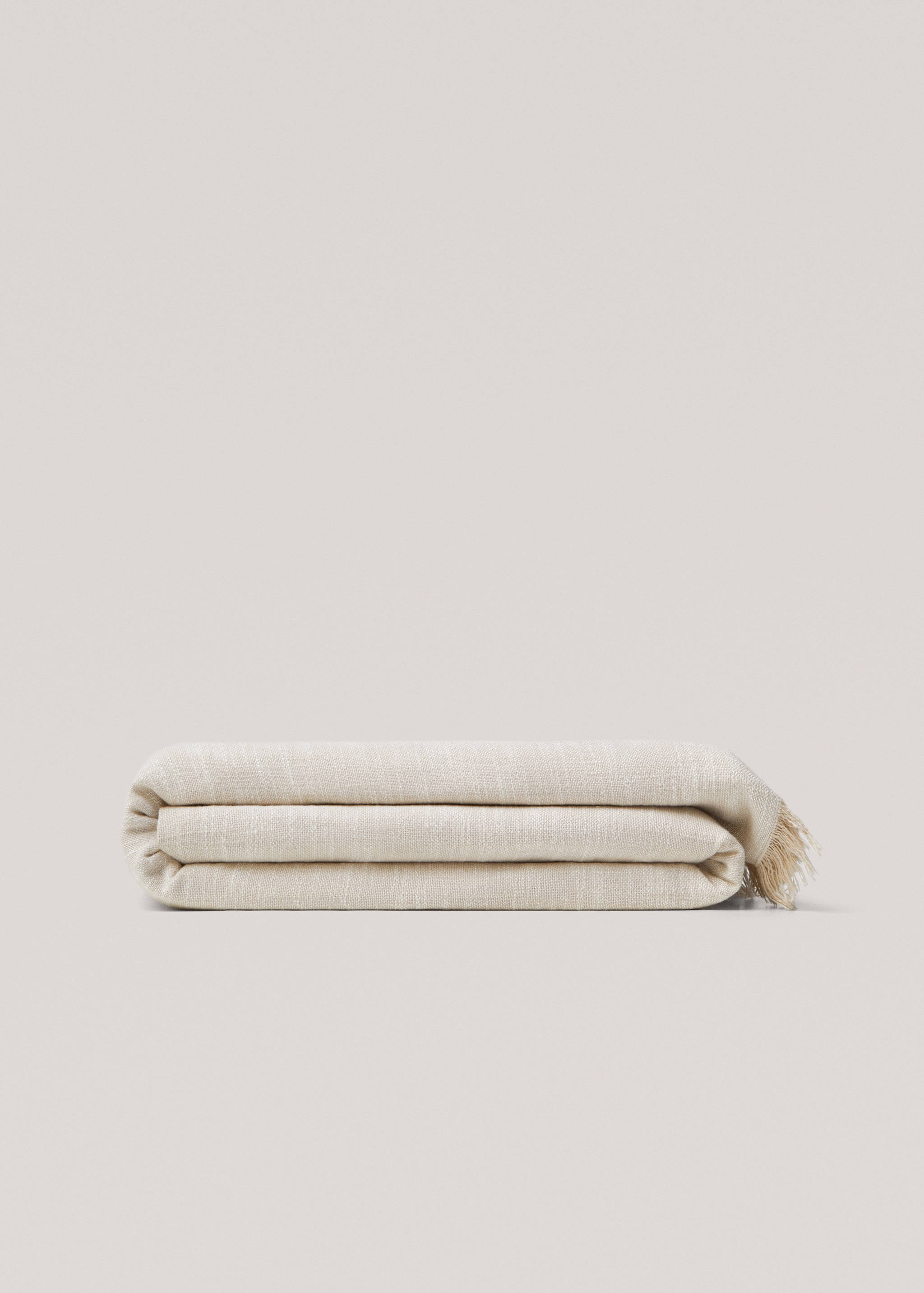 textured 100% cotton blanket - Article without model