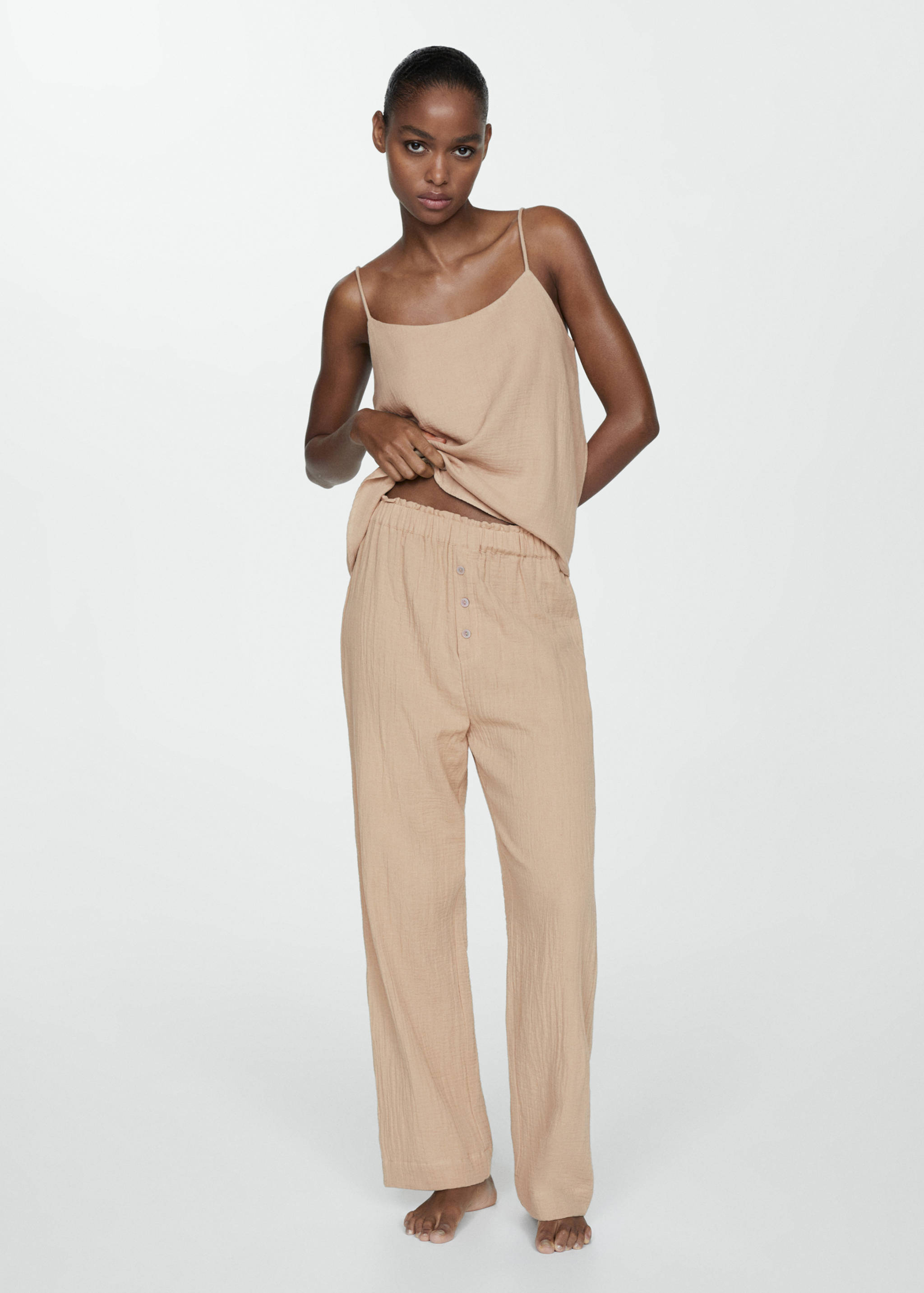 Pantalon pyjama gaze de coton - Plan général