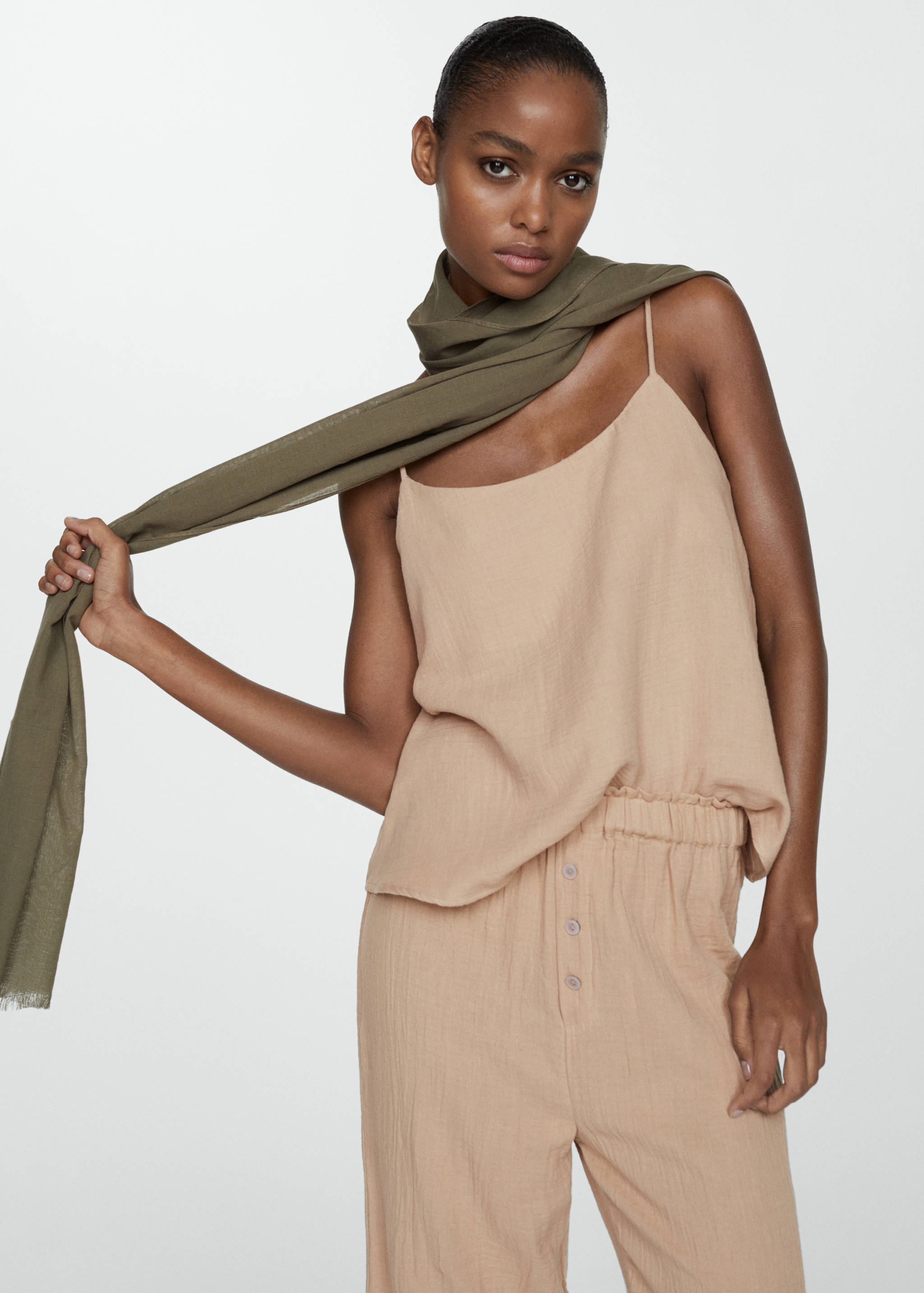 Pantalon pyjama gaze de coton - Détail de l'article 1