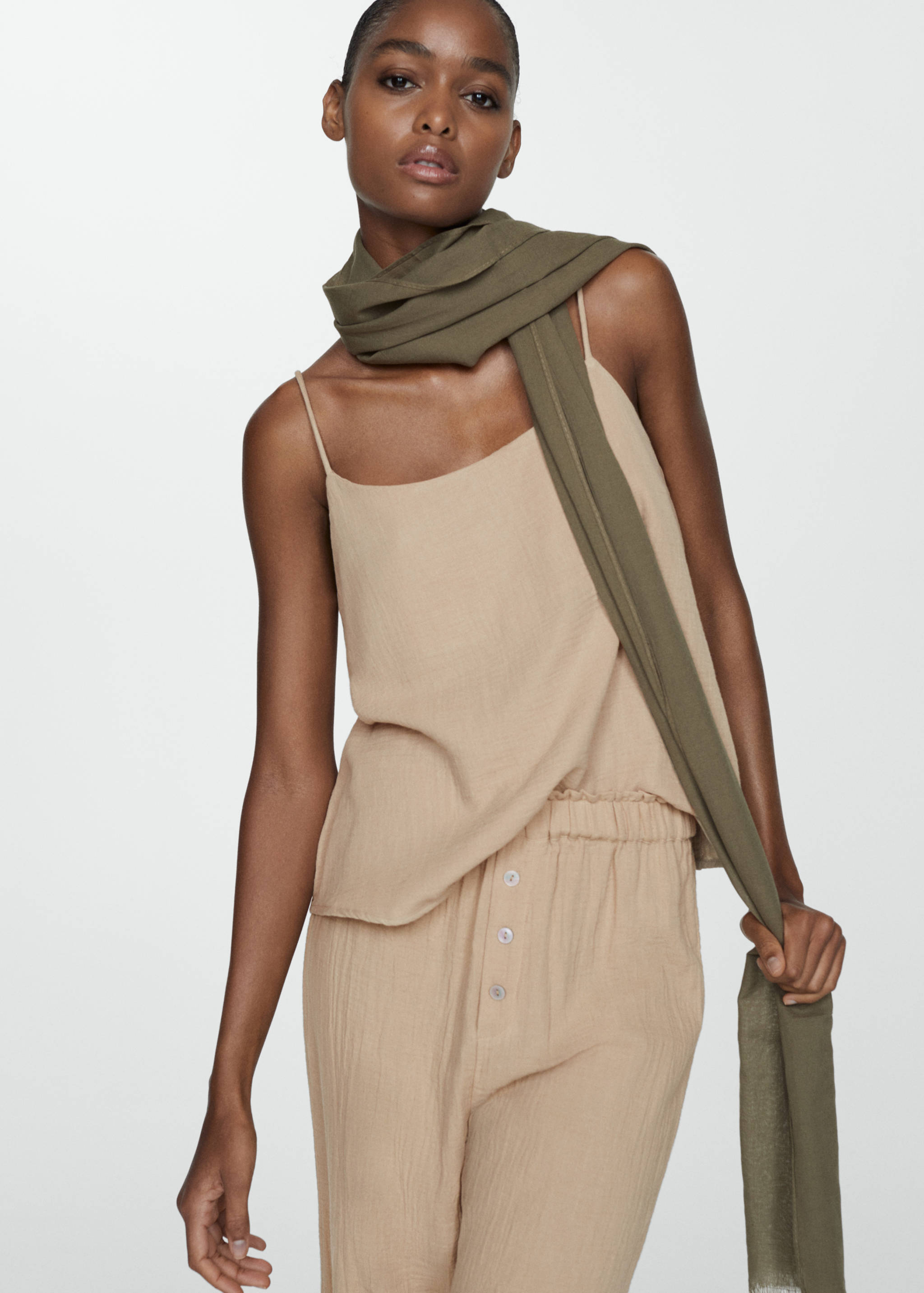 Pyjama-Oberteil aus Baumwoll-Gaze - Detail des Artikels 2