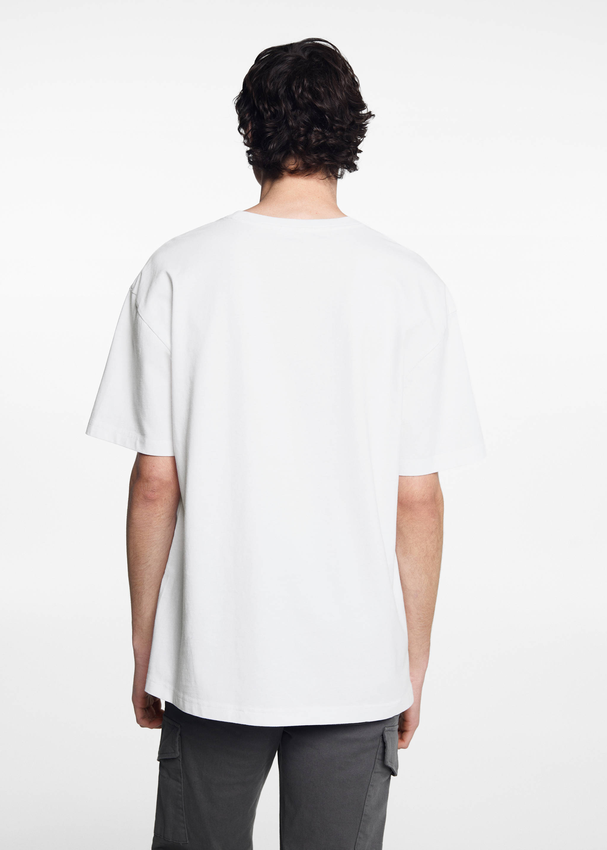 Essential cotton-blend T-shirt - Reverse of the article