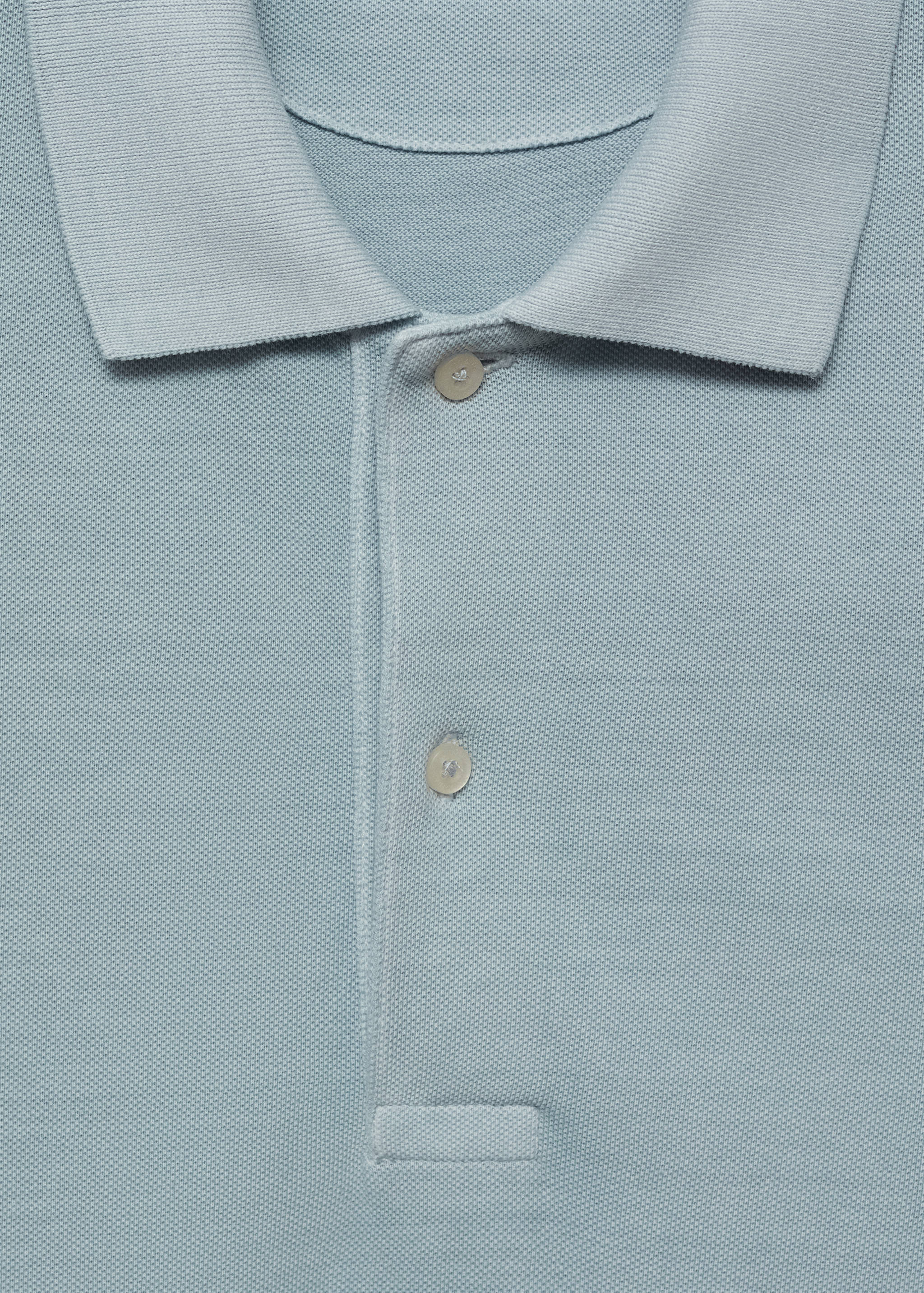 Short-sleeved cotton polo shirt - Details of the article 8