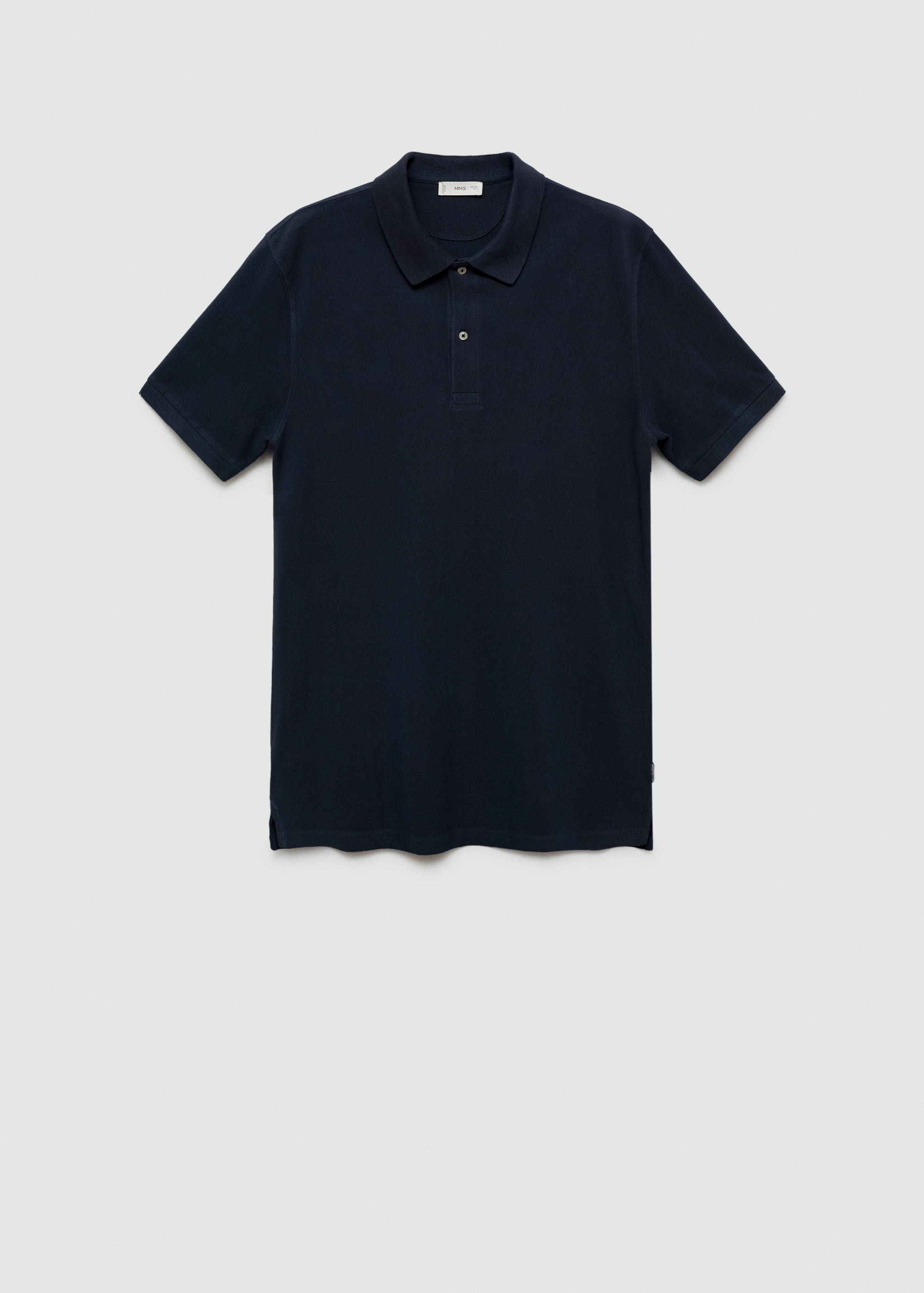 Short-sleeved cotton polo shirt - Article without model