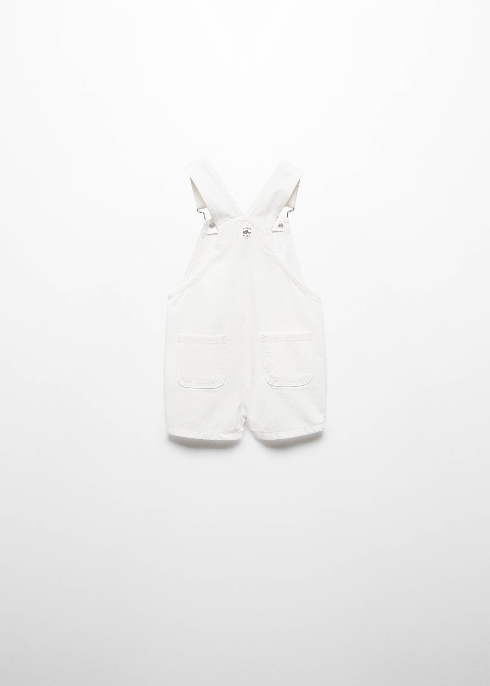 Salopette courte en jean - Verso de l’article