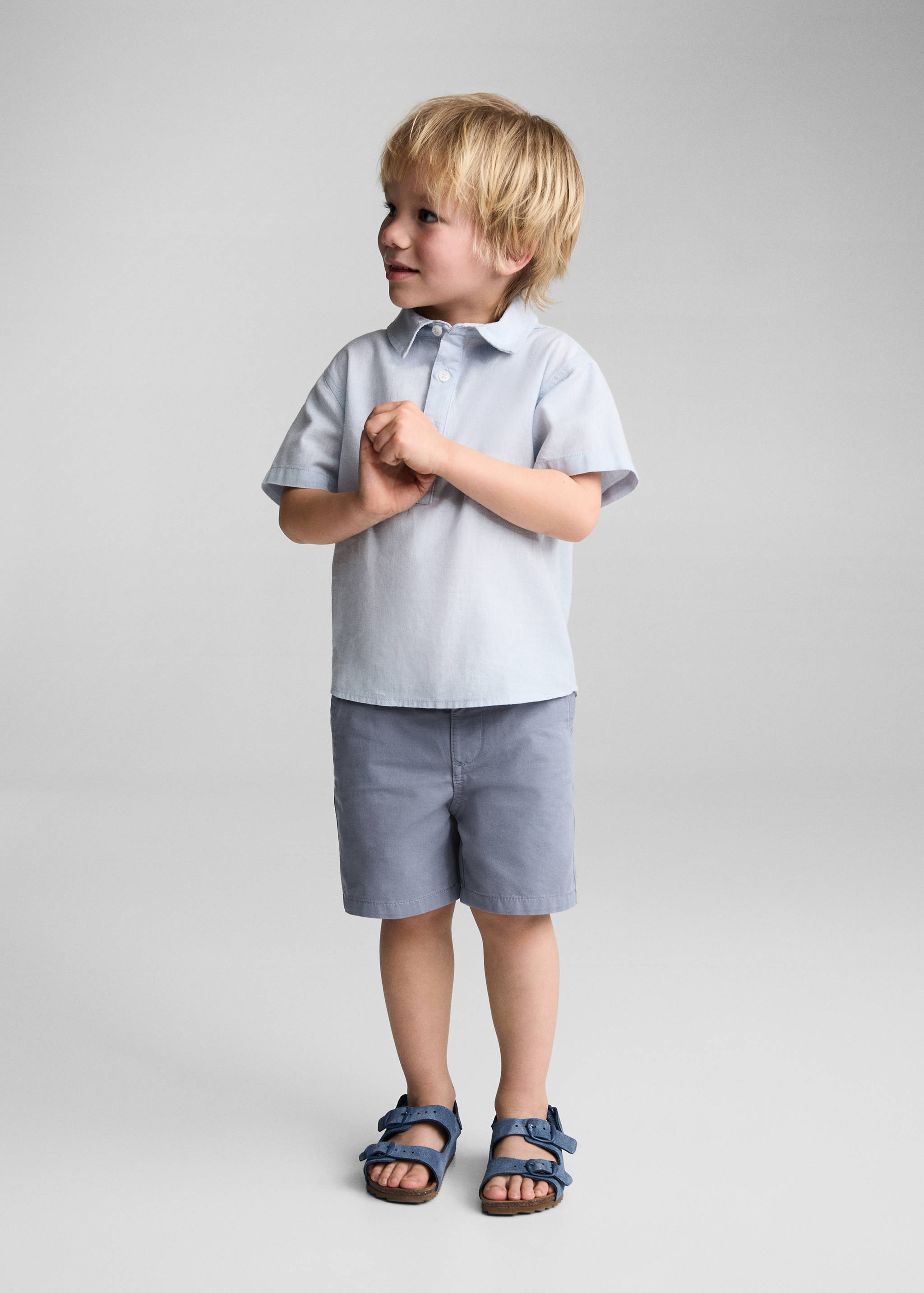 Camisa polo lino - Plano general