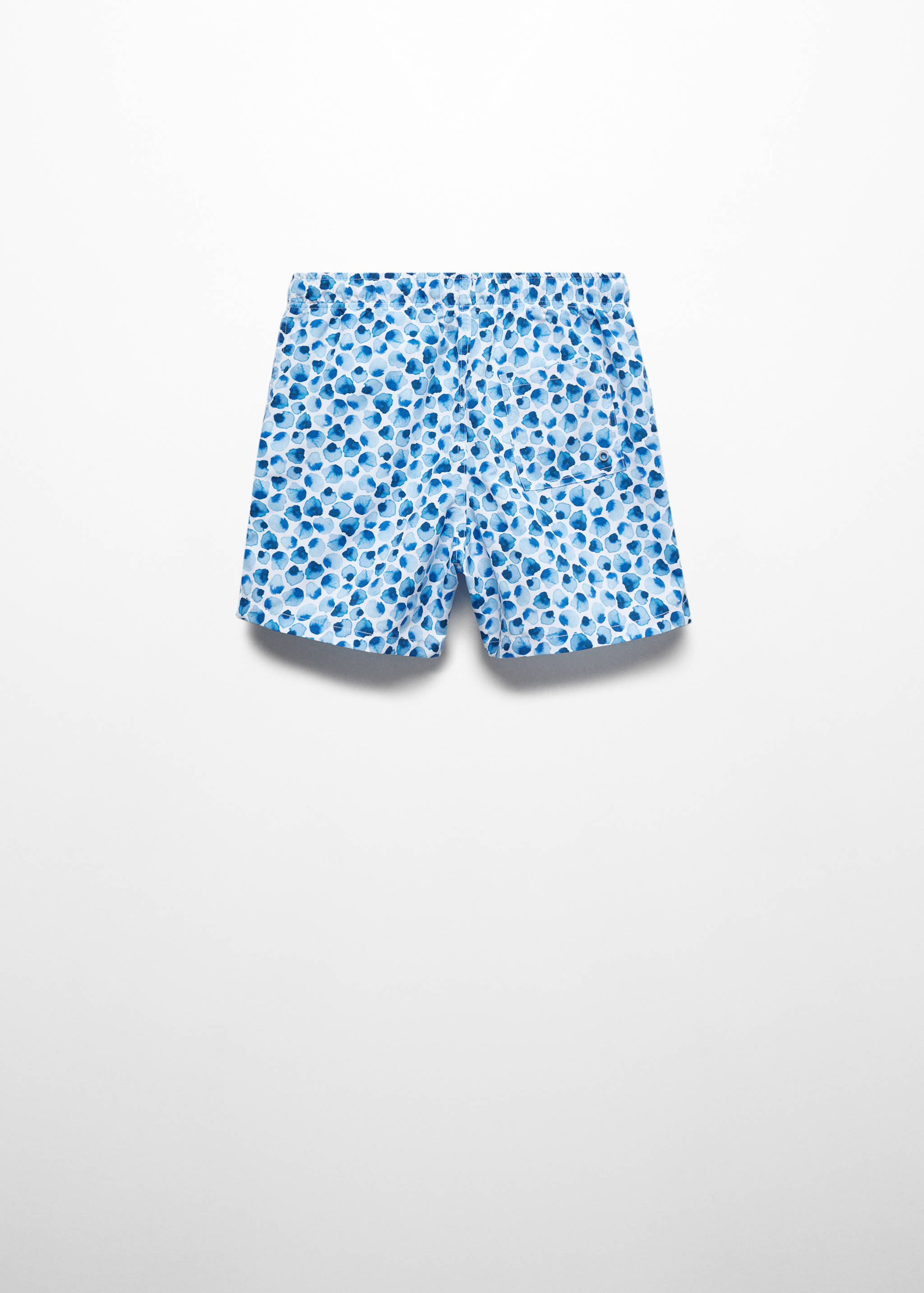 Printed swimsuit with drawstring - Reverse of the article