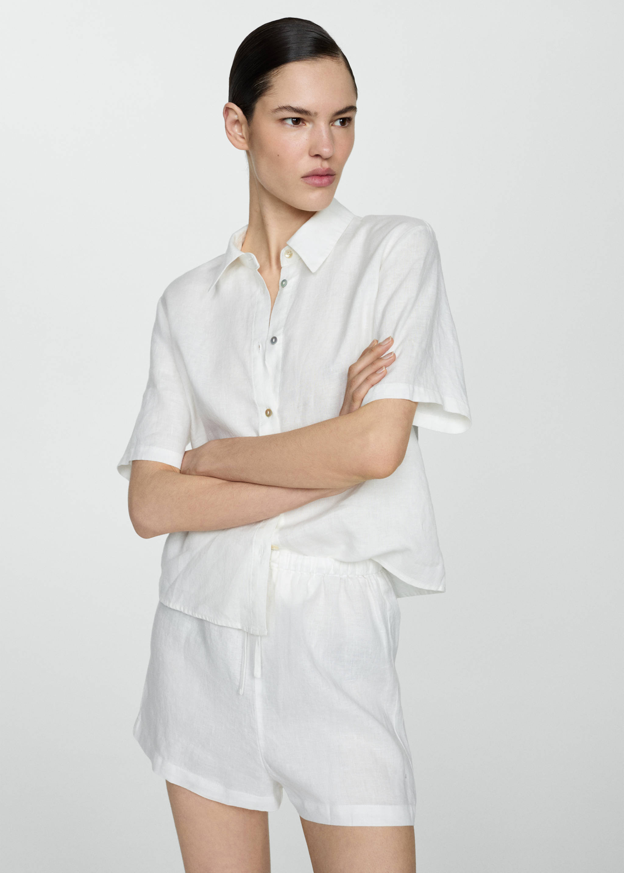 Short pijama lino - Reverso del artículo